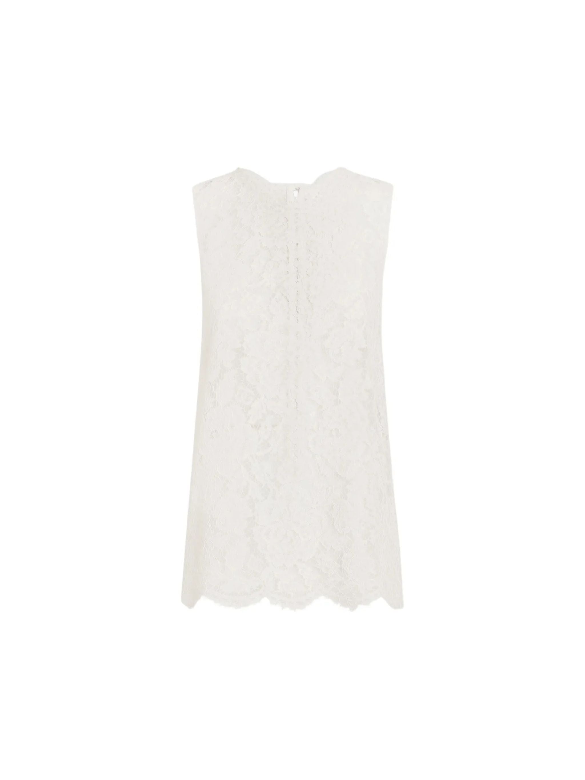 Top in pizzo cordonetto floreale