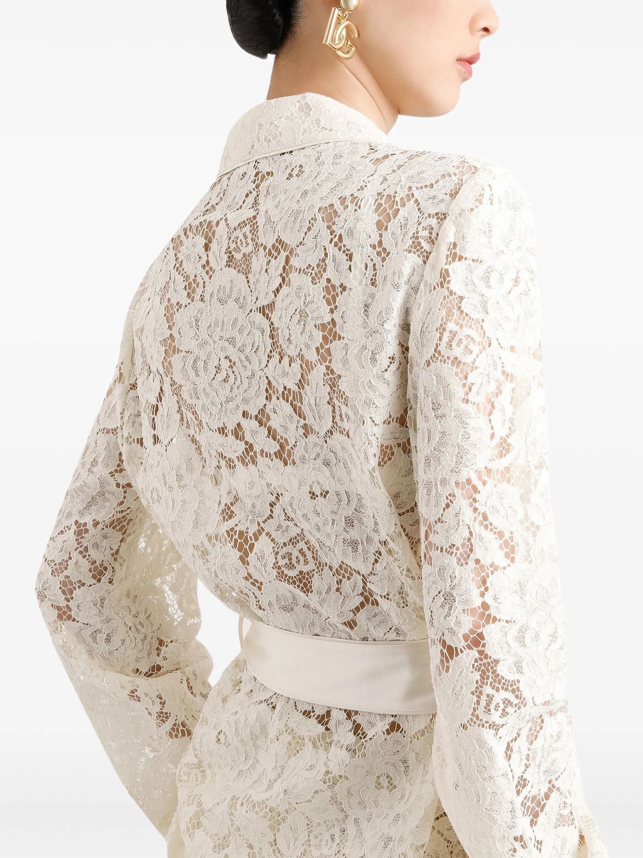 Floral lace vanity shirt
