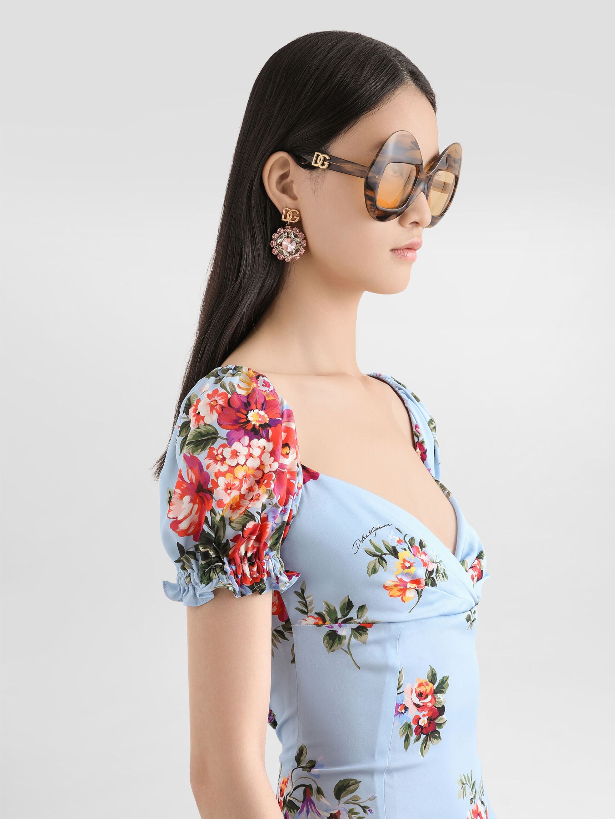 Abito stampa mazzo di fiori