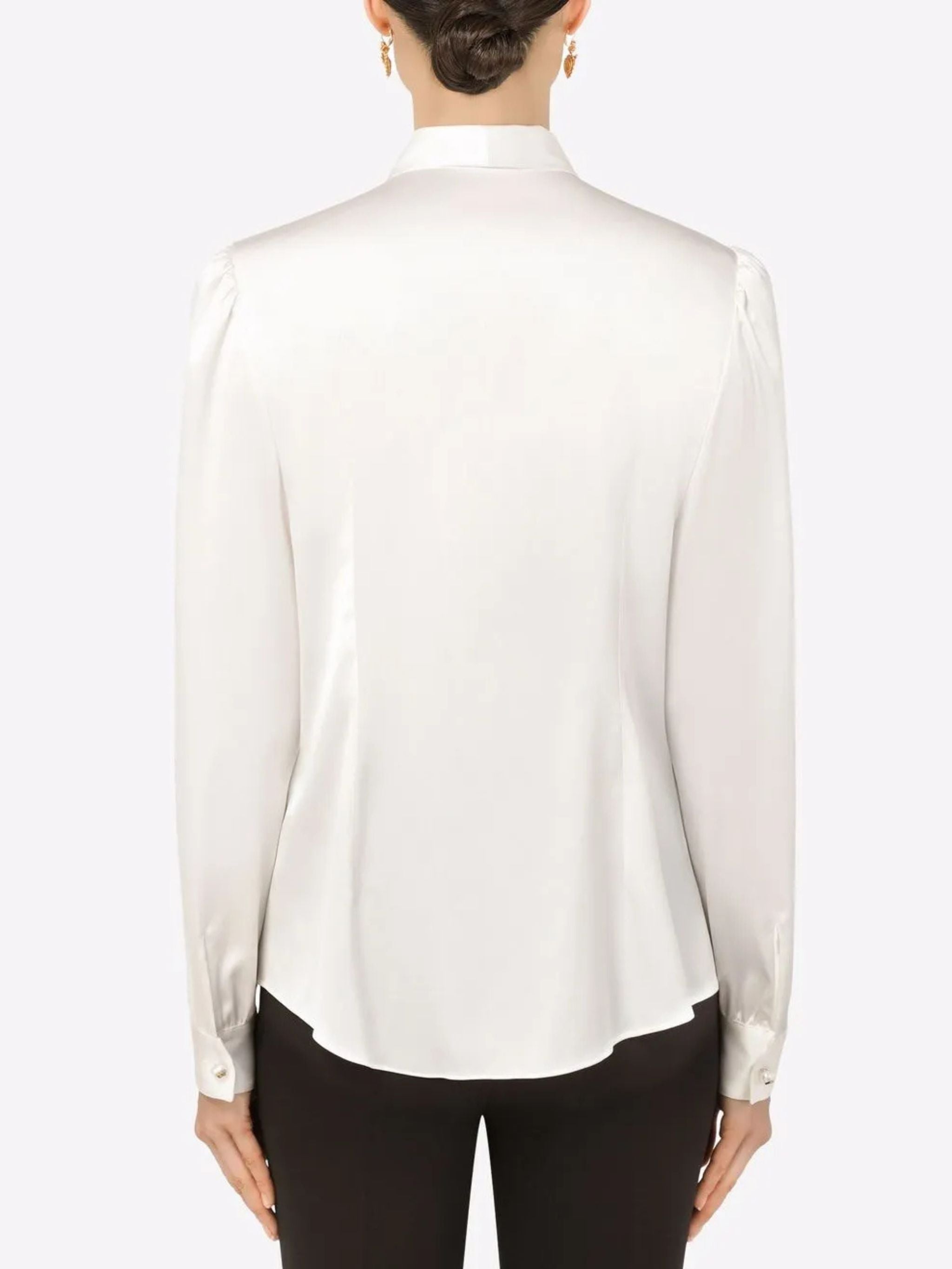 Tie-neck shirt