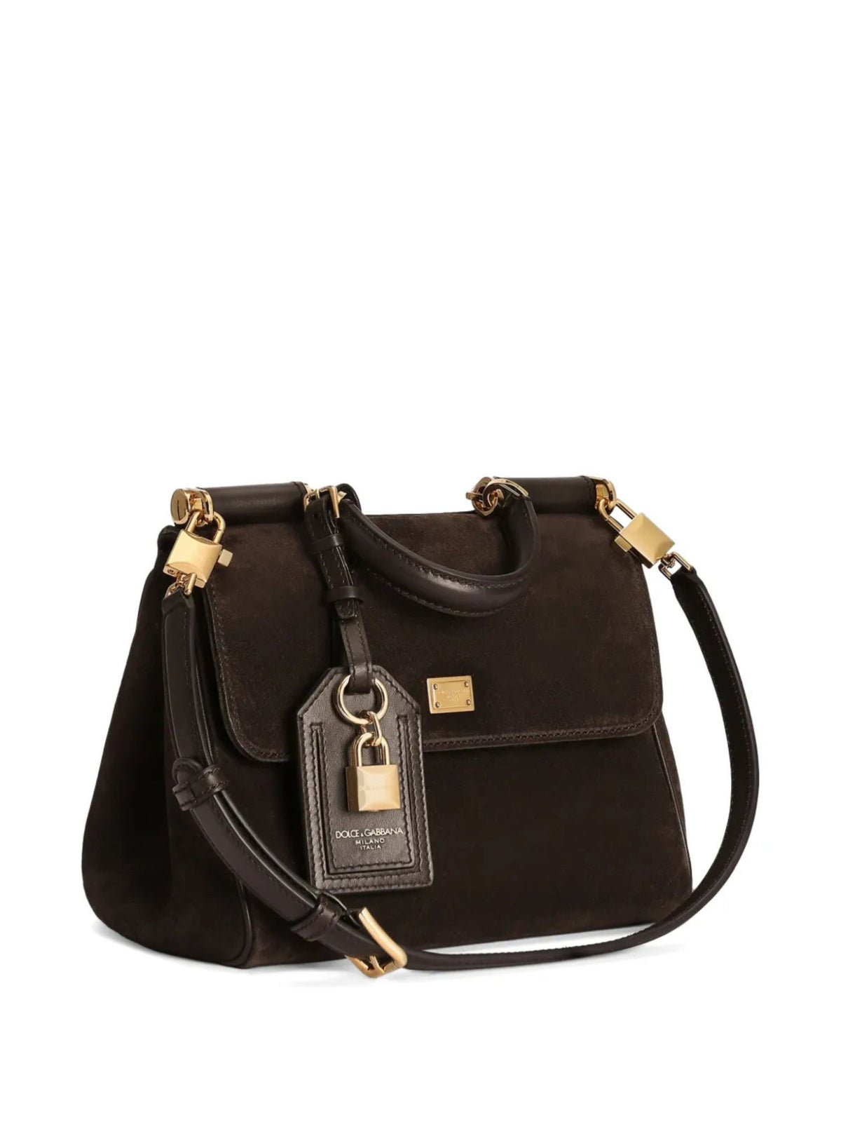Borsa a mano My Sicily piccola in suede