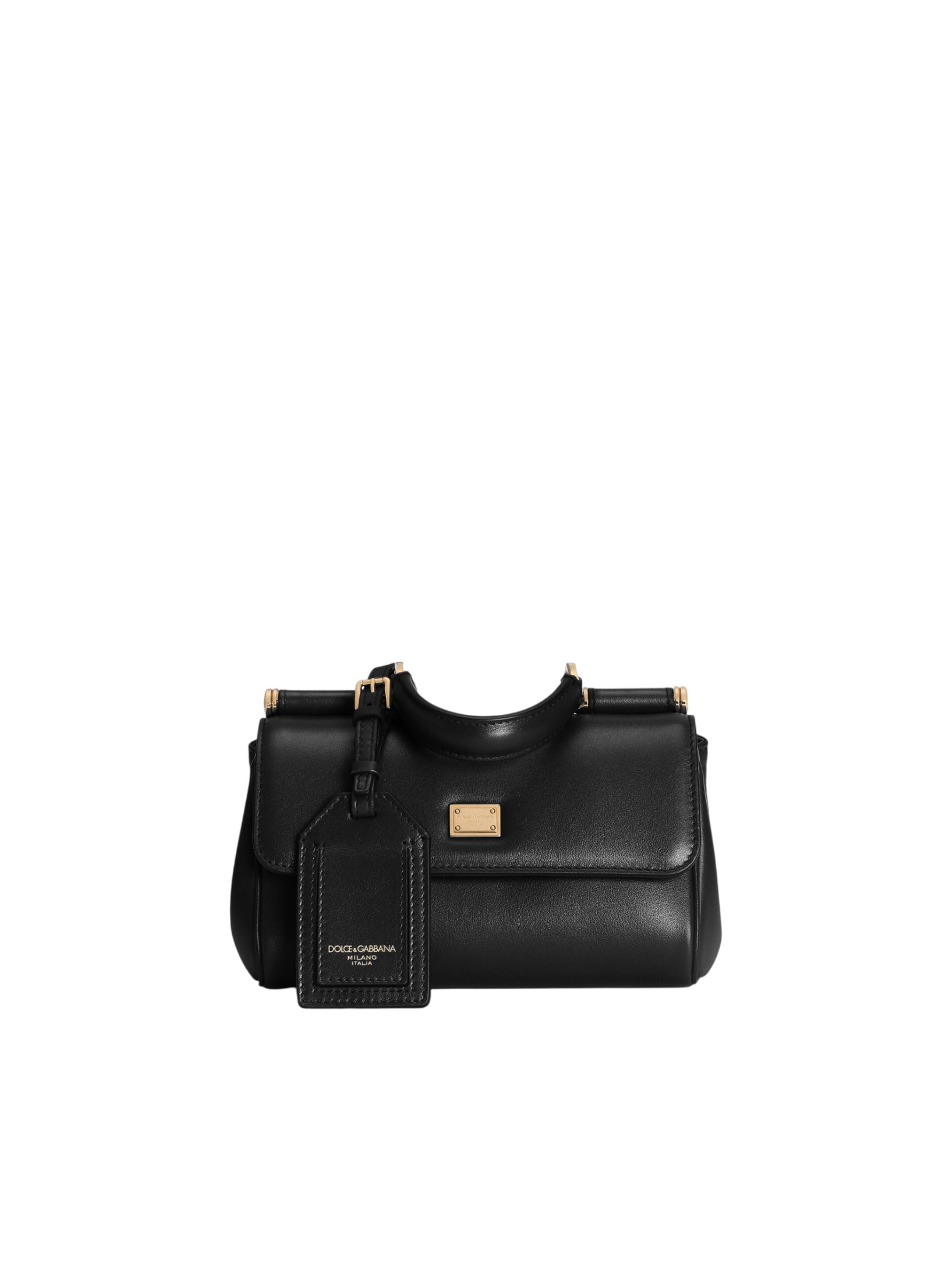 Borsa a mano My Sicily mini in pelle di vitello plongé