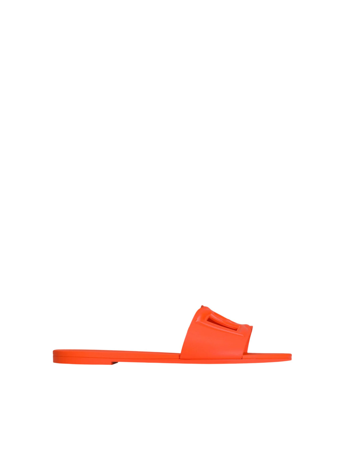 Slide beachwear in gomma Orange