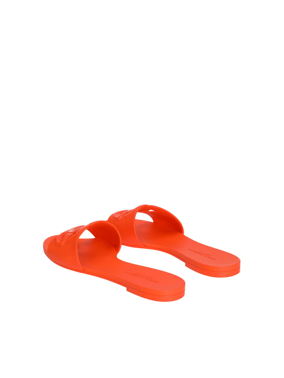 Slide beachwear in gomma Orange