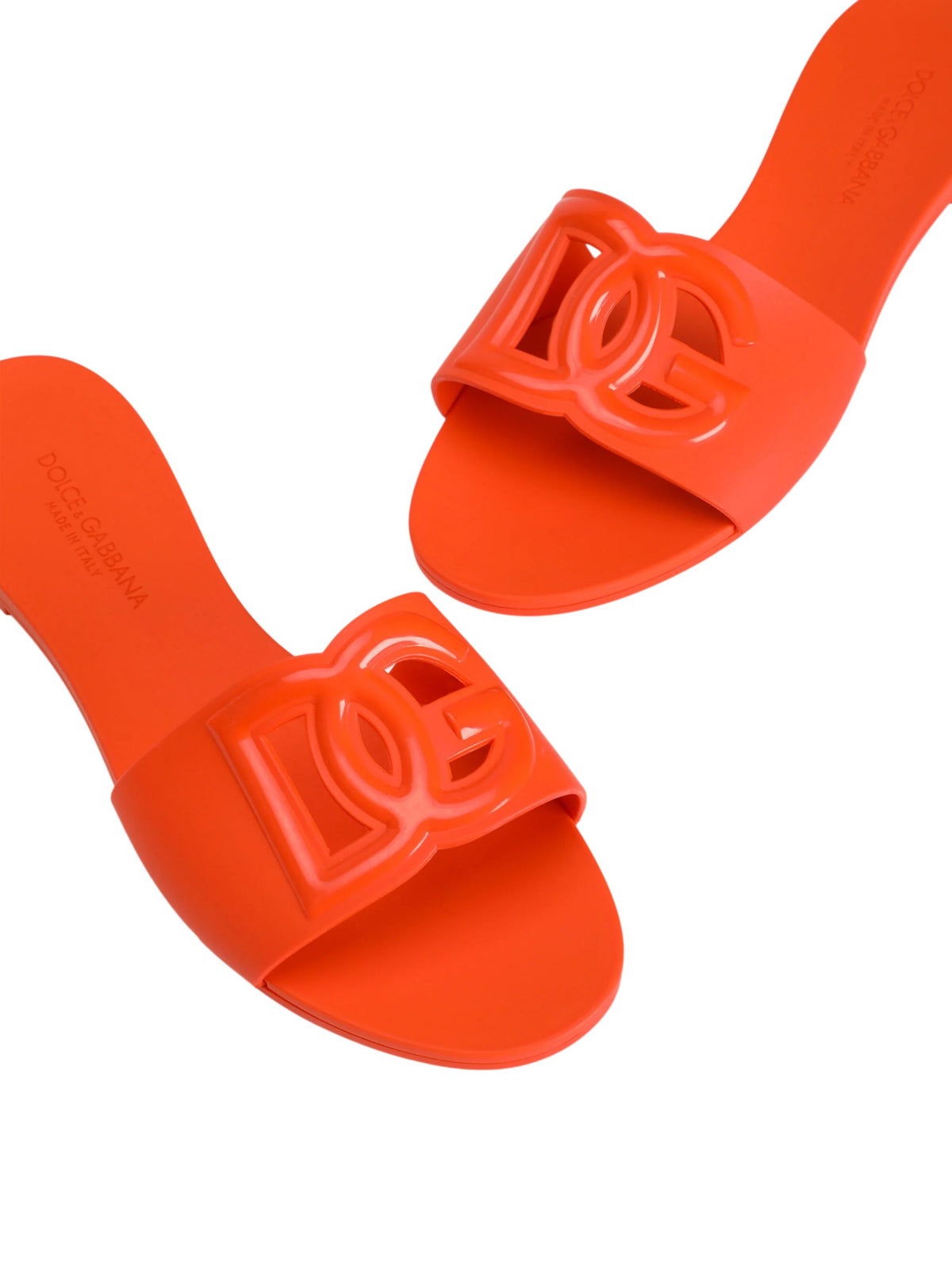 Slide beachwear in gomma Orange