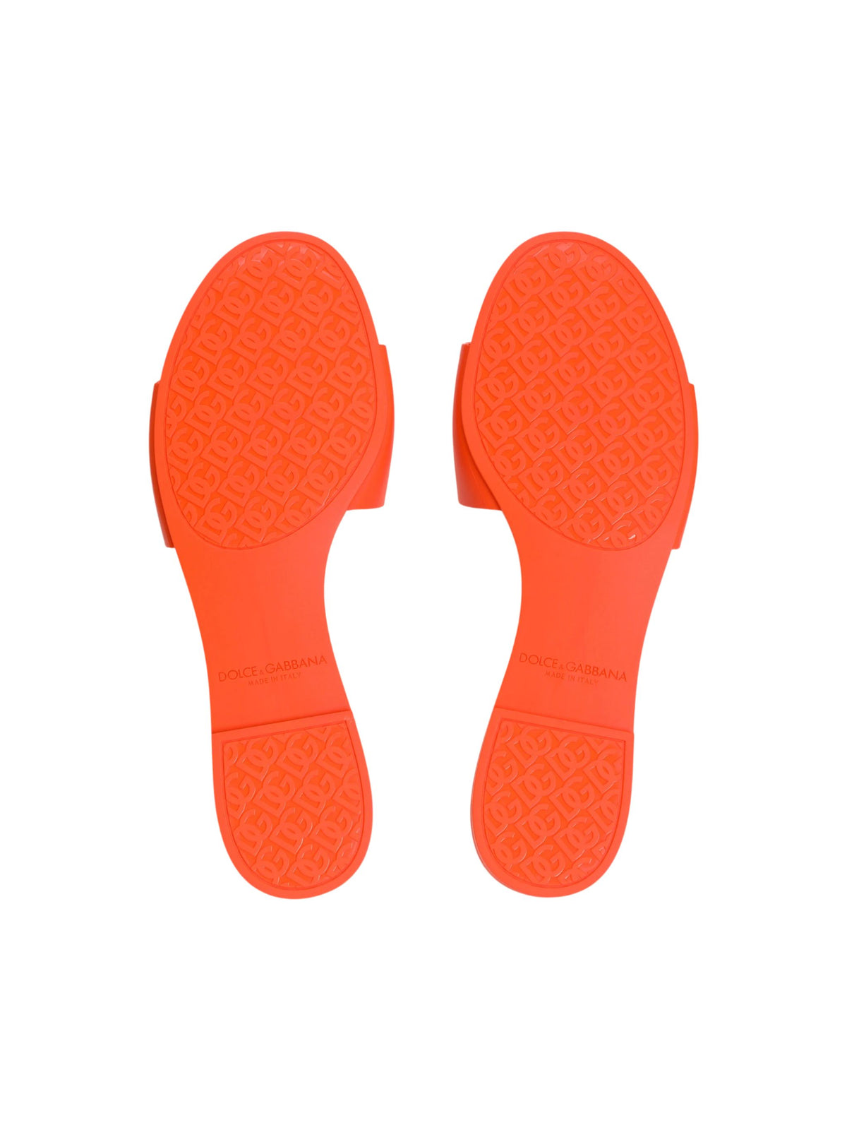 Slide beachwear in gomma Orange