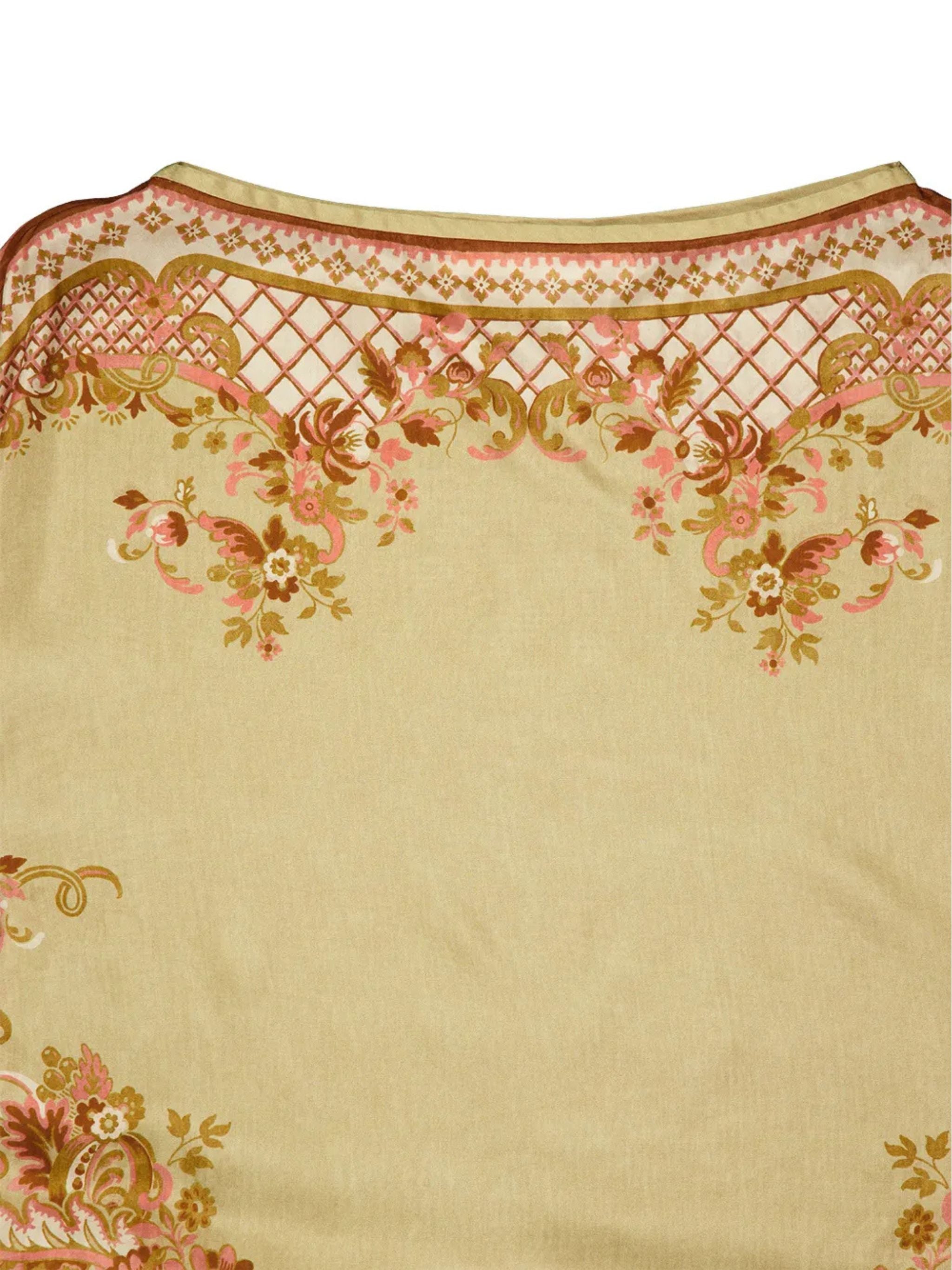 Abito midi con stampa paisley