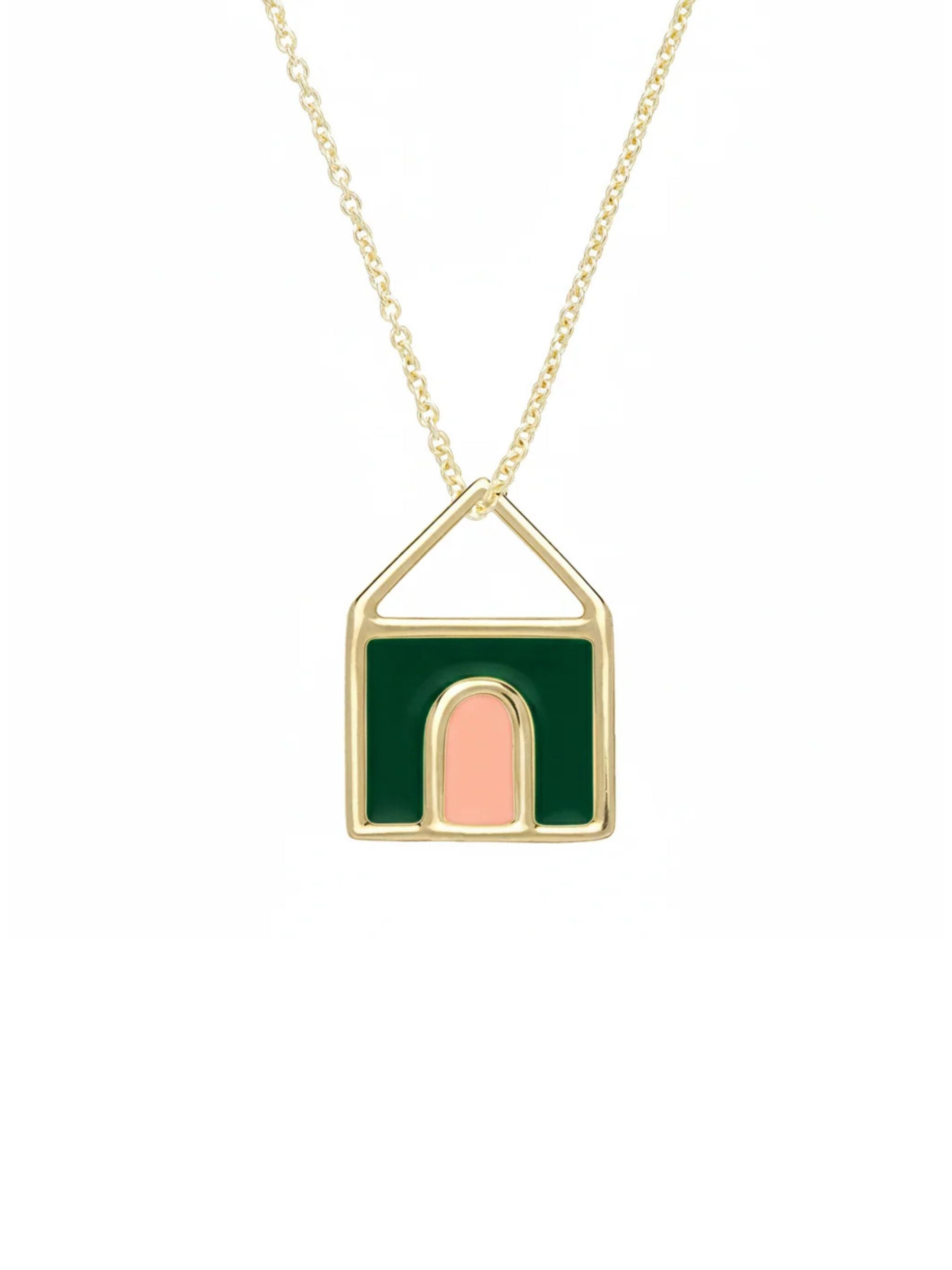 CASITA PRISMA VERDE COLLANA