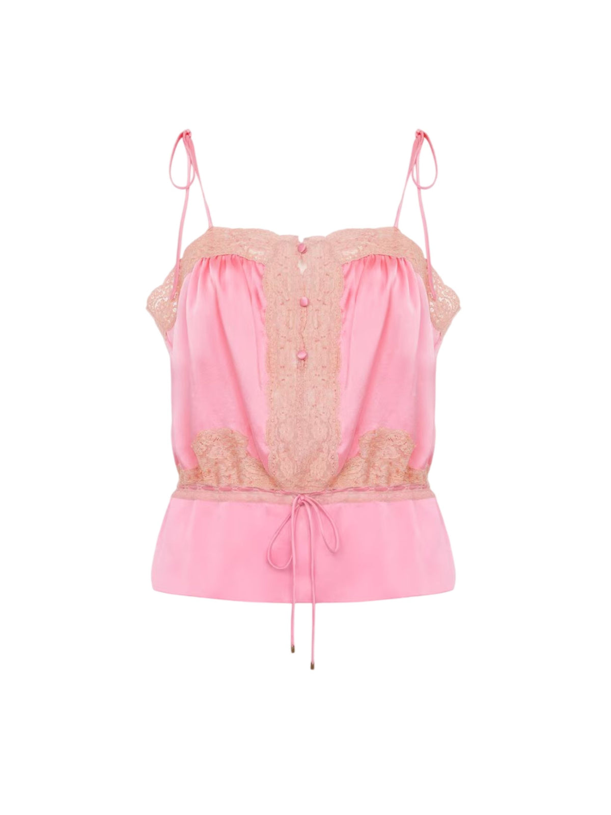 TOP LINGERIE SATIN PIZZO