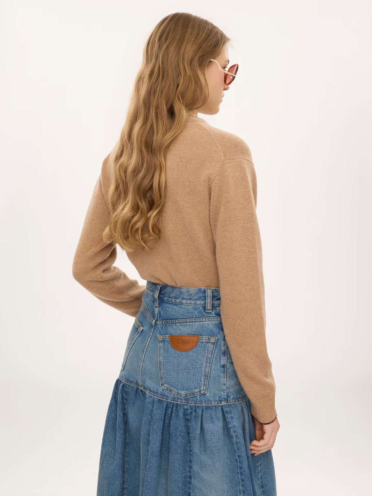 Slim-fit wool and cashmere-blend knit cardigan with logo