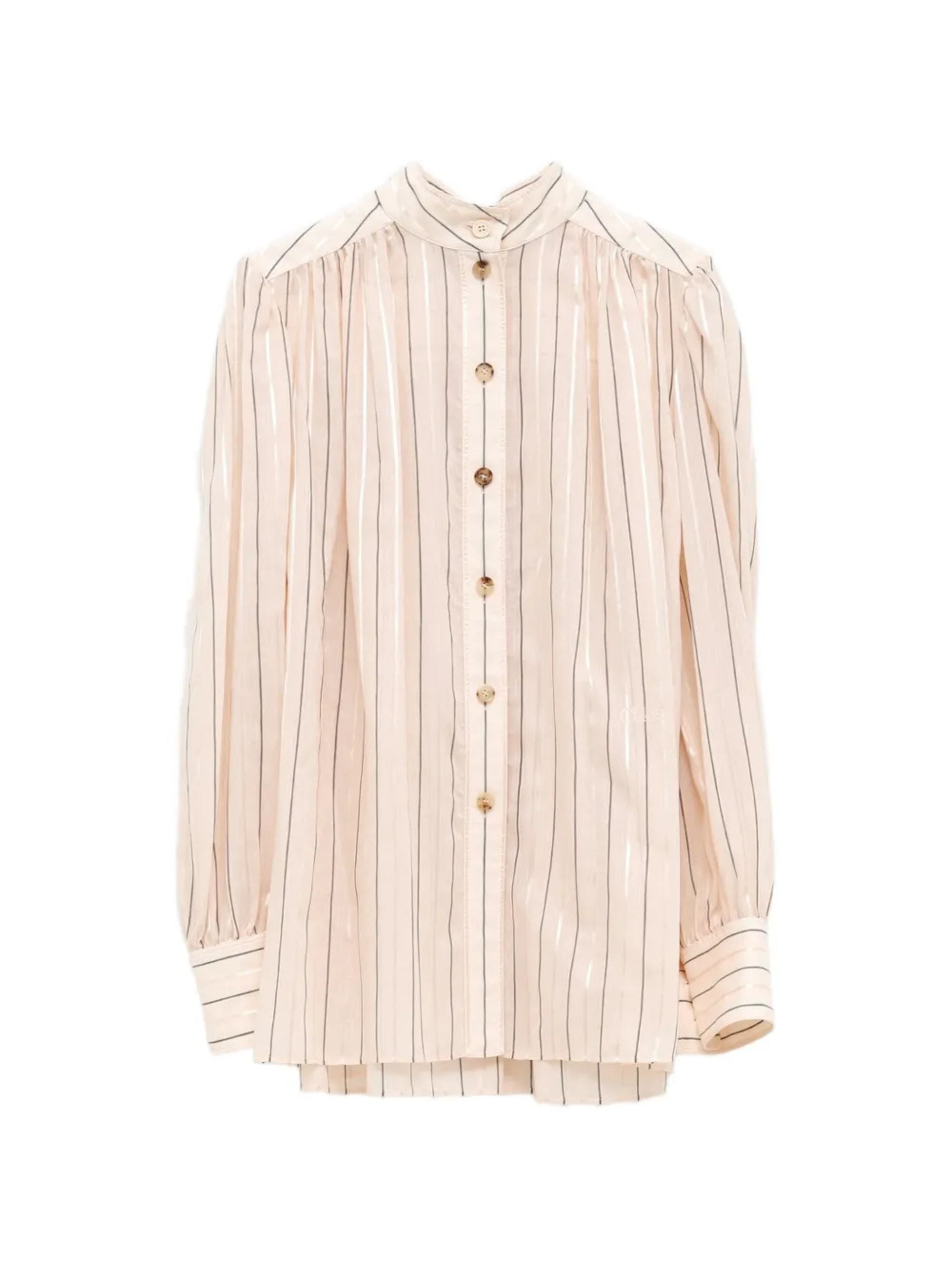 Camicia in popeline di cotone e seta