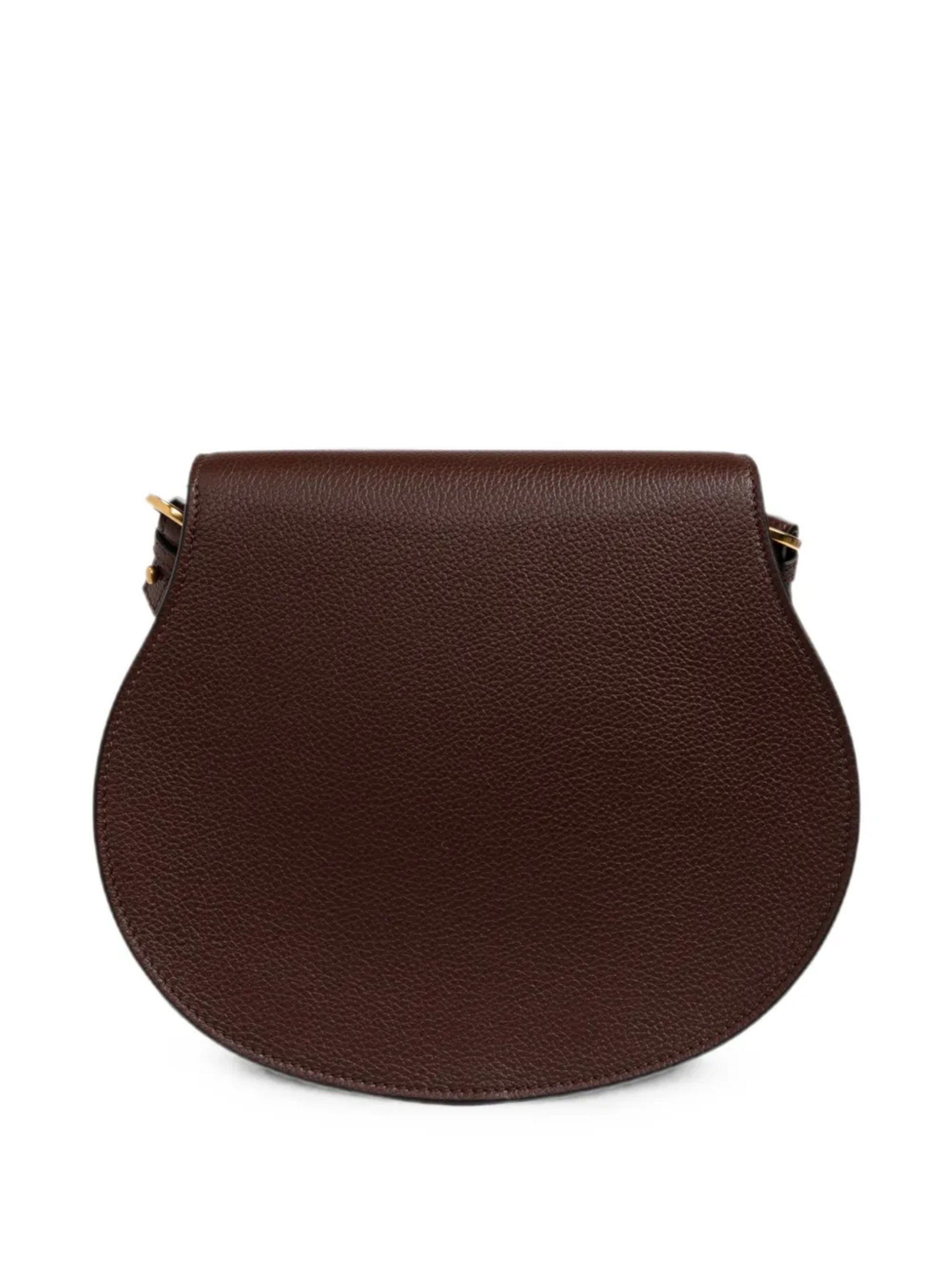 Borsa Midi saddle Marcie in pelle granata