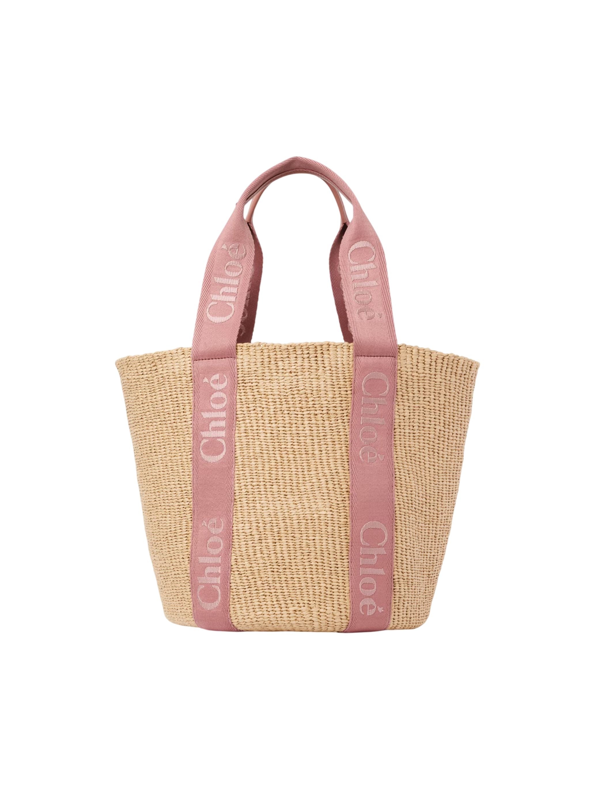 Borsa cesto Woody grande in fibre naturali
