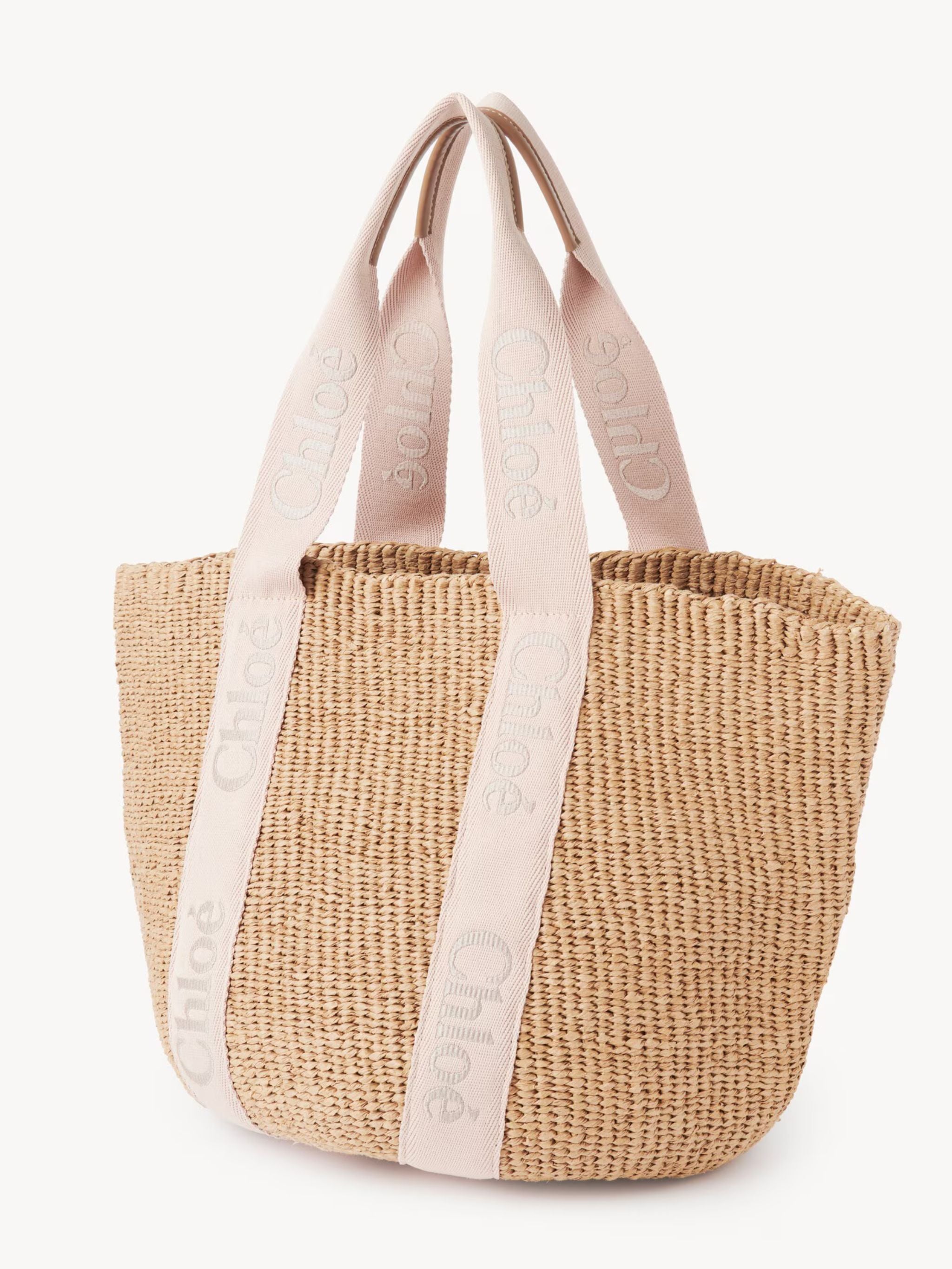 Borsa cesto Woody grande in fibre naturali