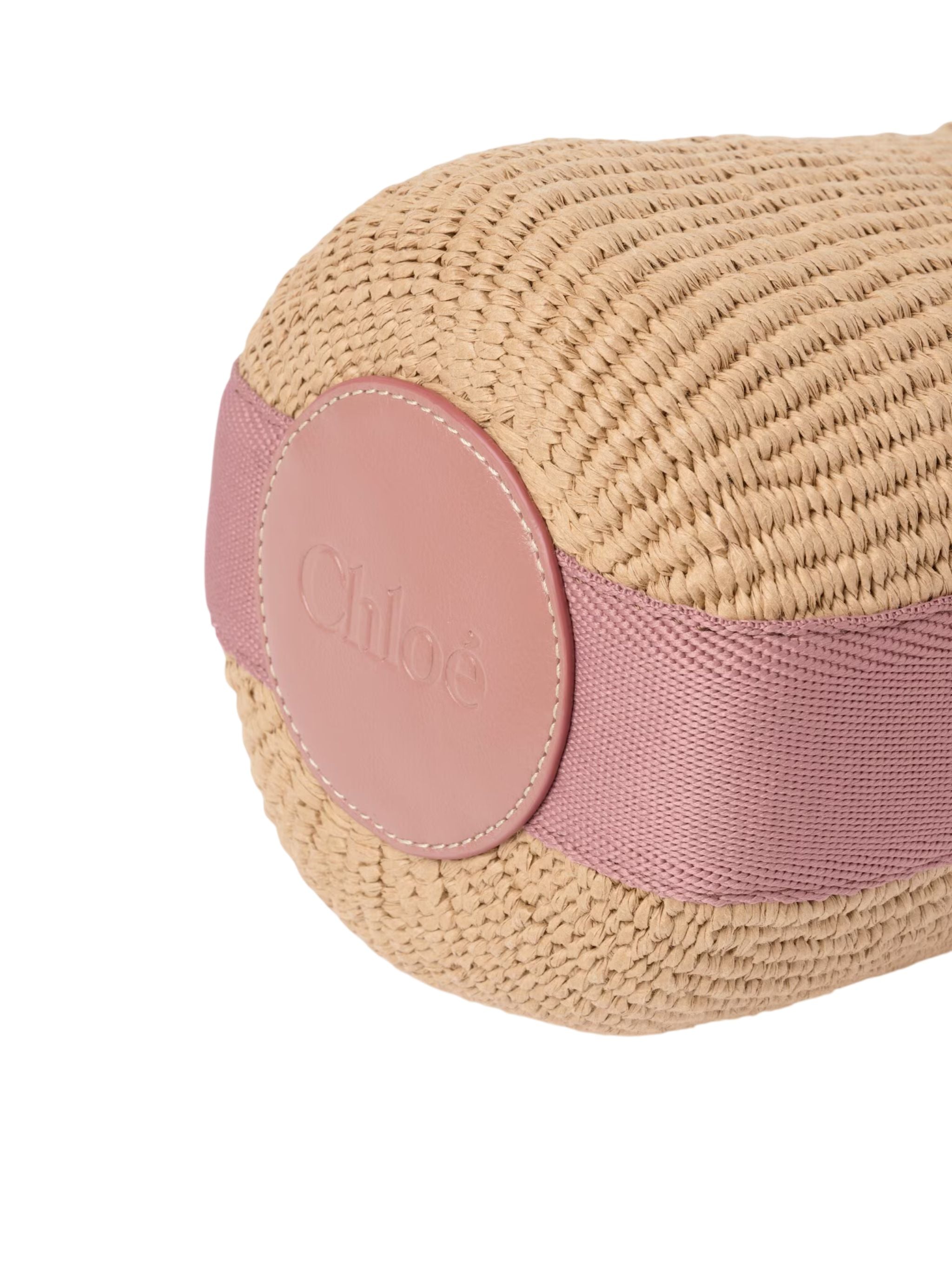 Borsa cesto Woody piccola in fibre naturali Nougat
