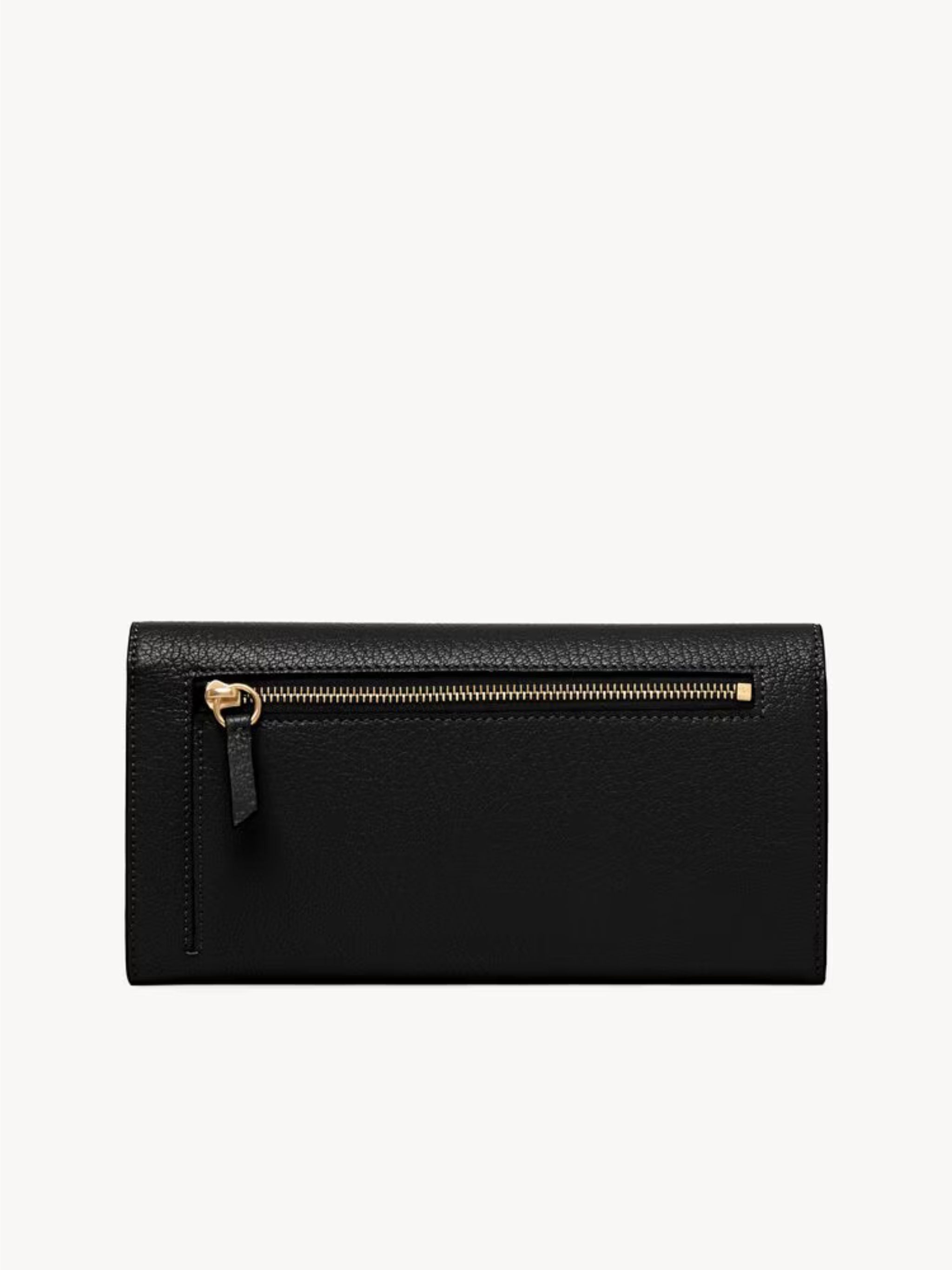 Portafoglio lungo Envelope con patta in pelle granata