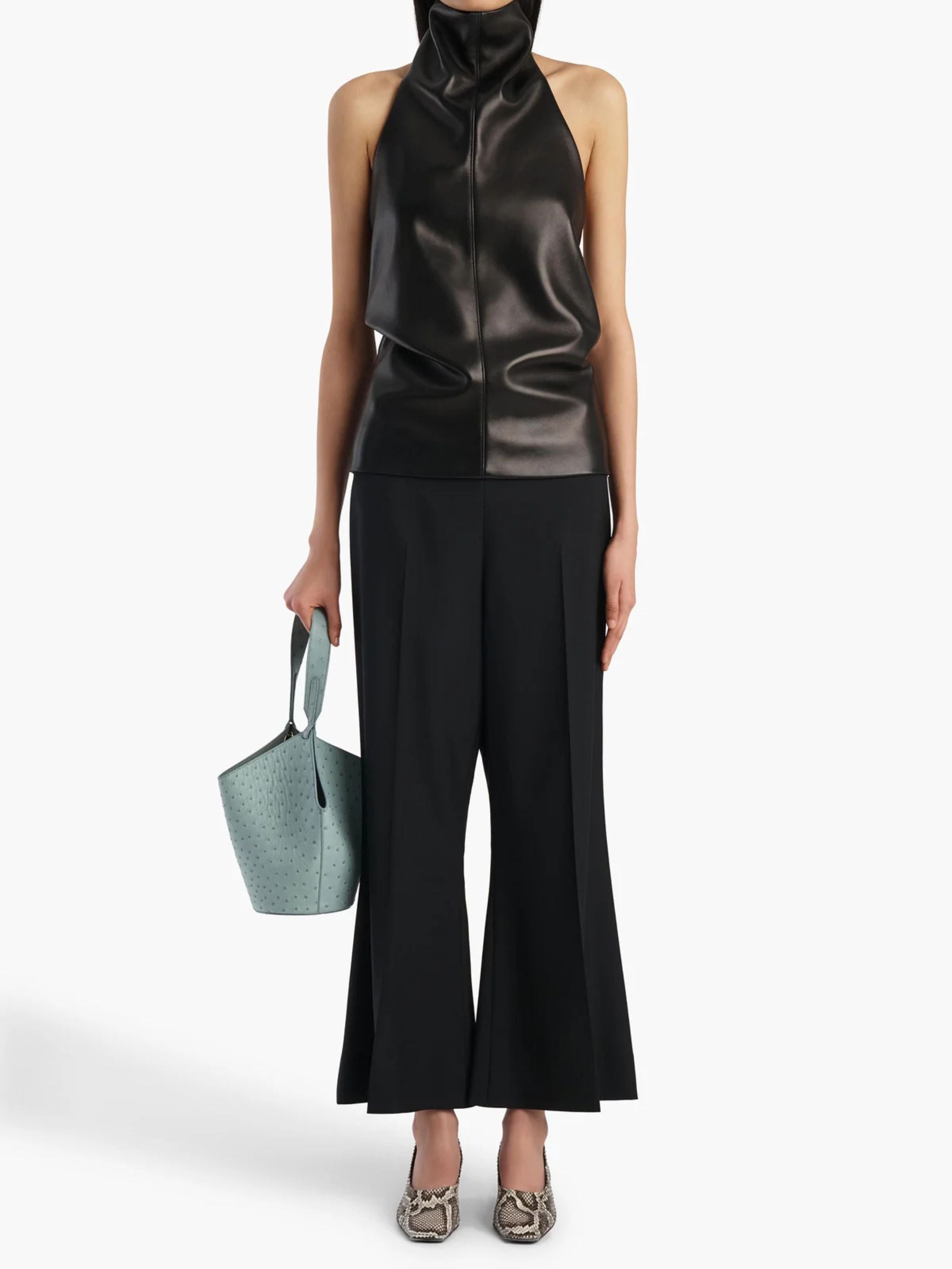 Pantalone Walter in lana nera