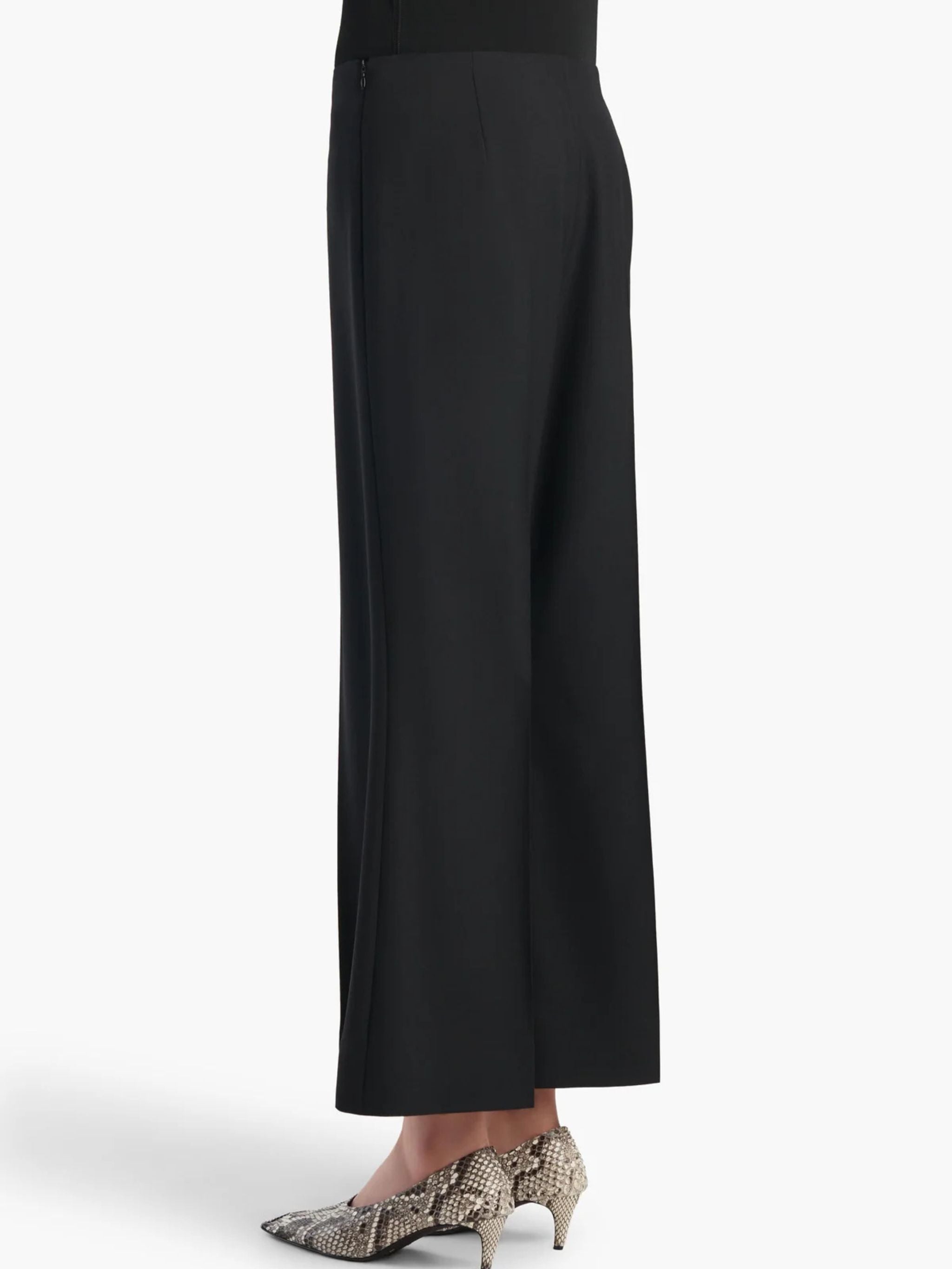 Pantalone Walter in lana nera