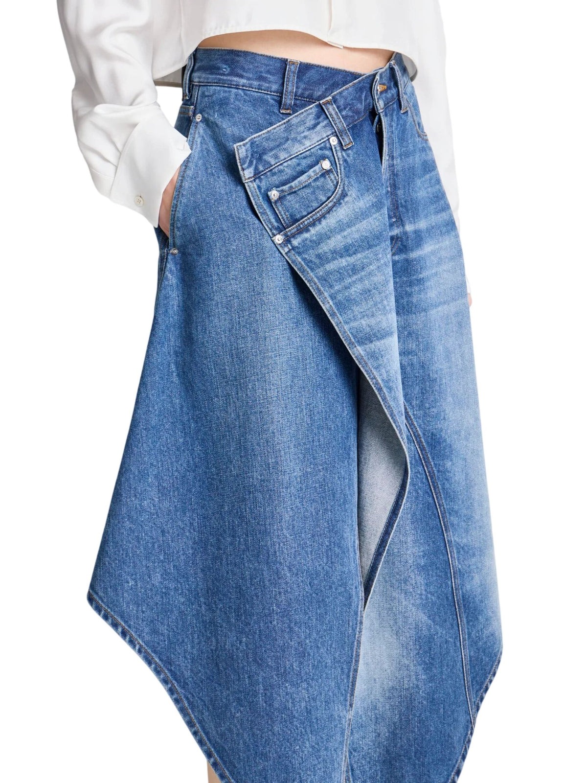 DROP FRONT SKIRT