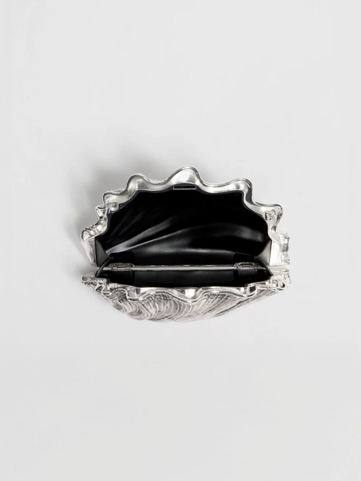 Clutch a conchiglia argento vintage