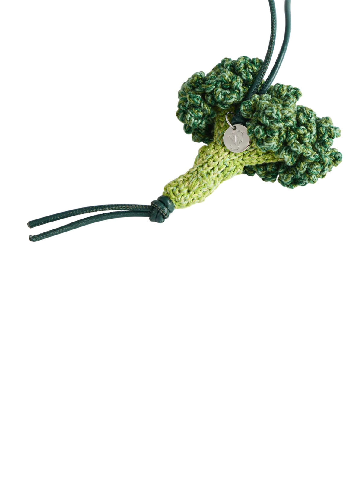 Hand-crocheted broccoli charm