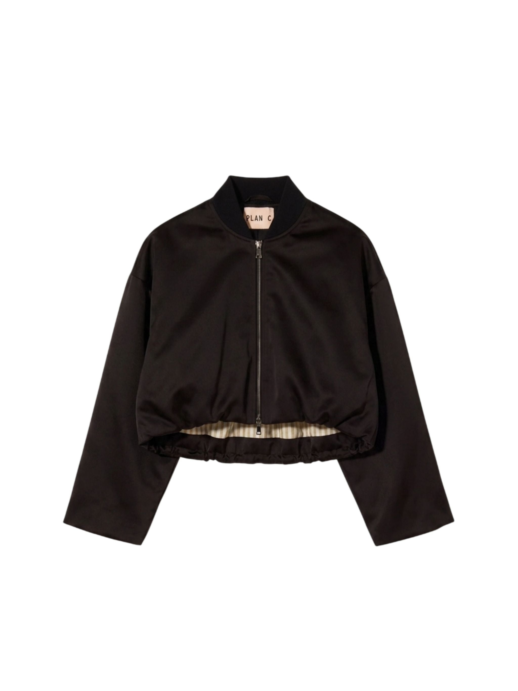 BELLINI TWILL CROPPED BOMBER JACKET