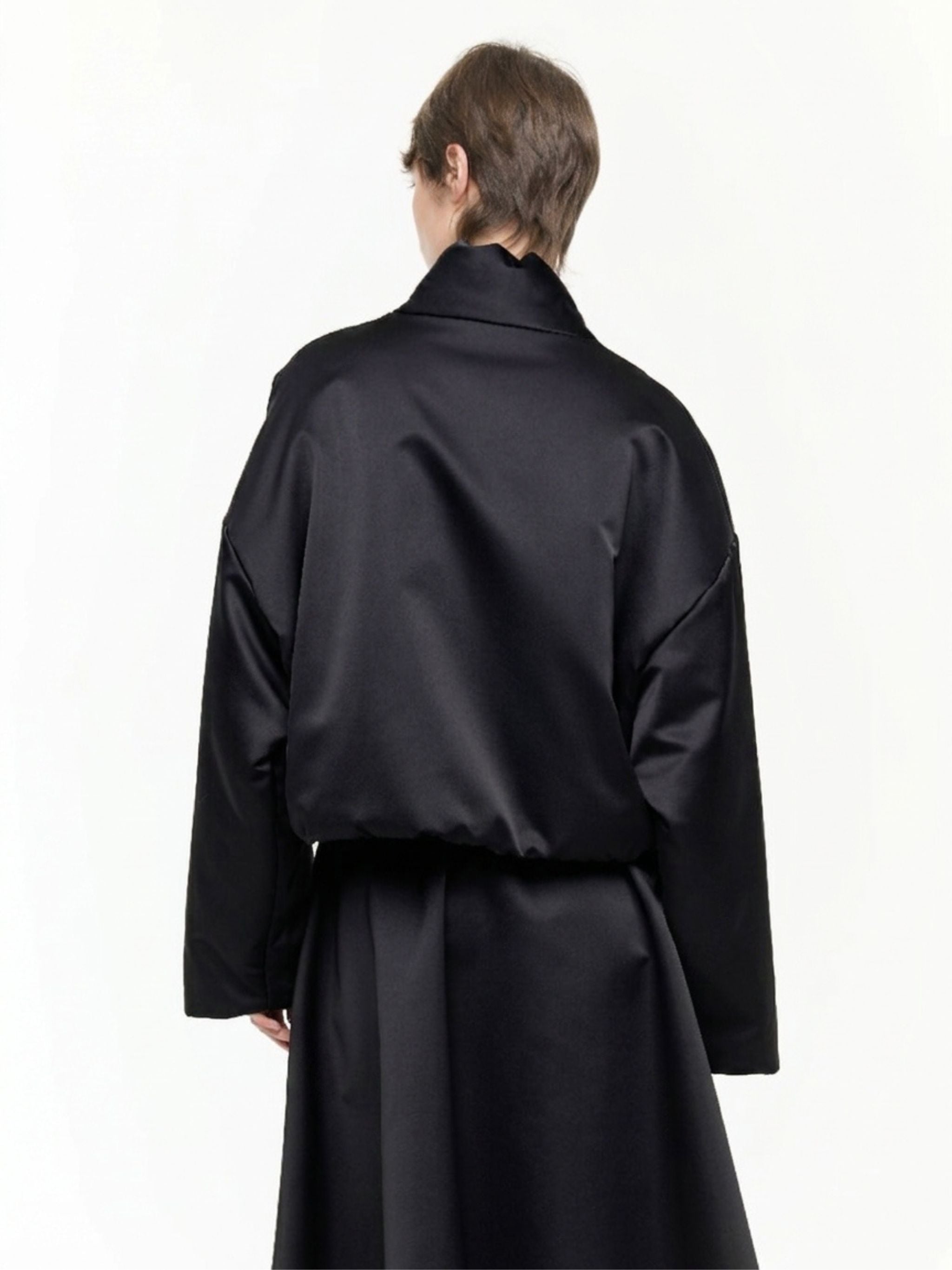 BELLINI TWILL CROPPED BOMBER JACKET