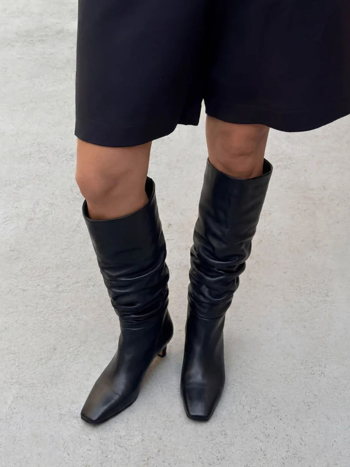 Kalila Stivali in pelle nera
