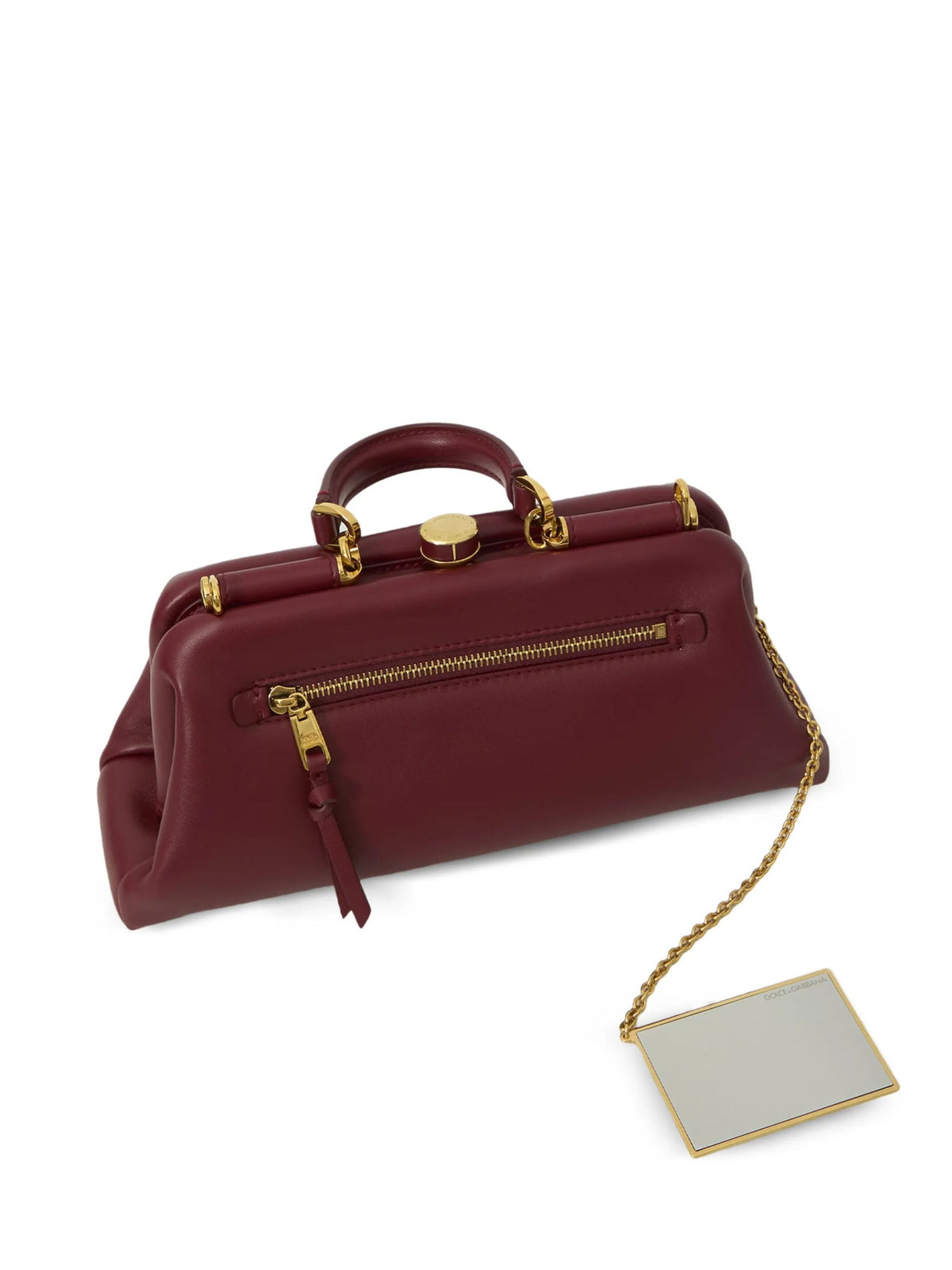 Borsa a mano Grandma media in nappa plongé