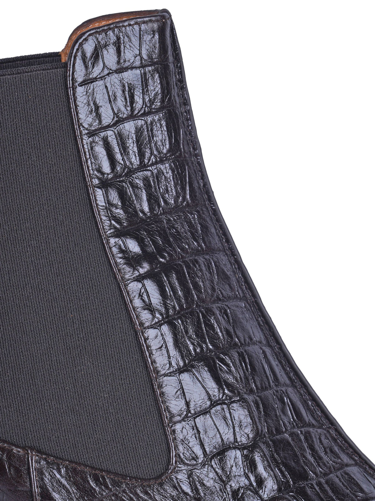 Fronda ankle boots with a crocodile-effect finish