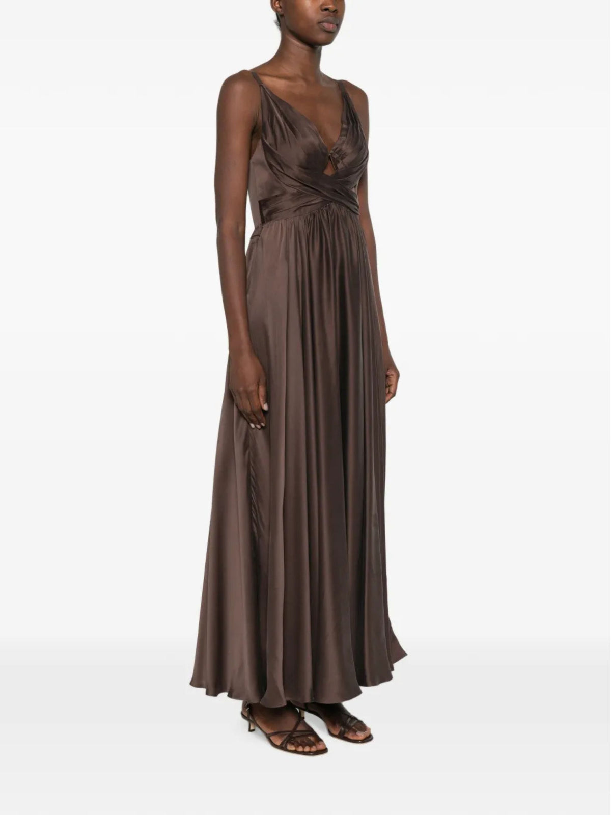 DRAPED MAXI DRESS