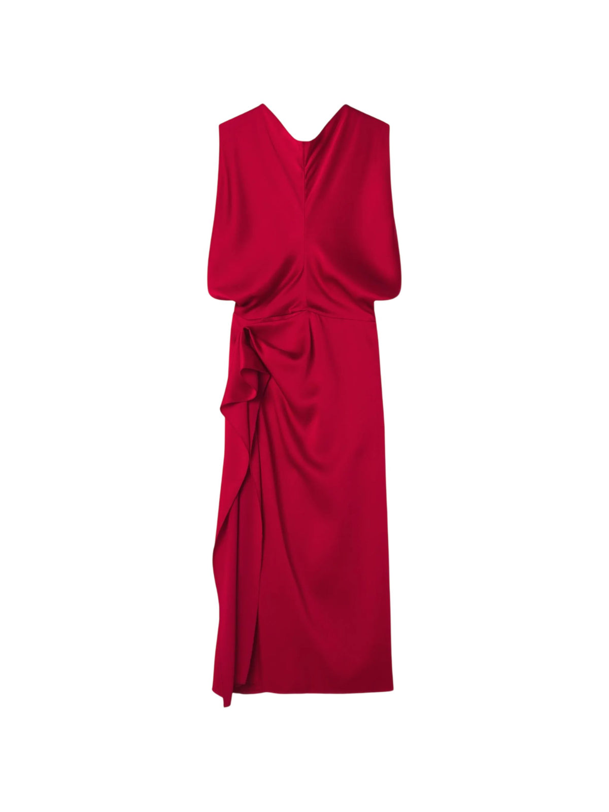 SLEEVELESS DRAPED DRESS