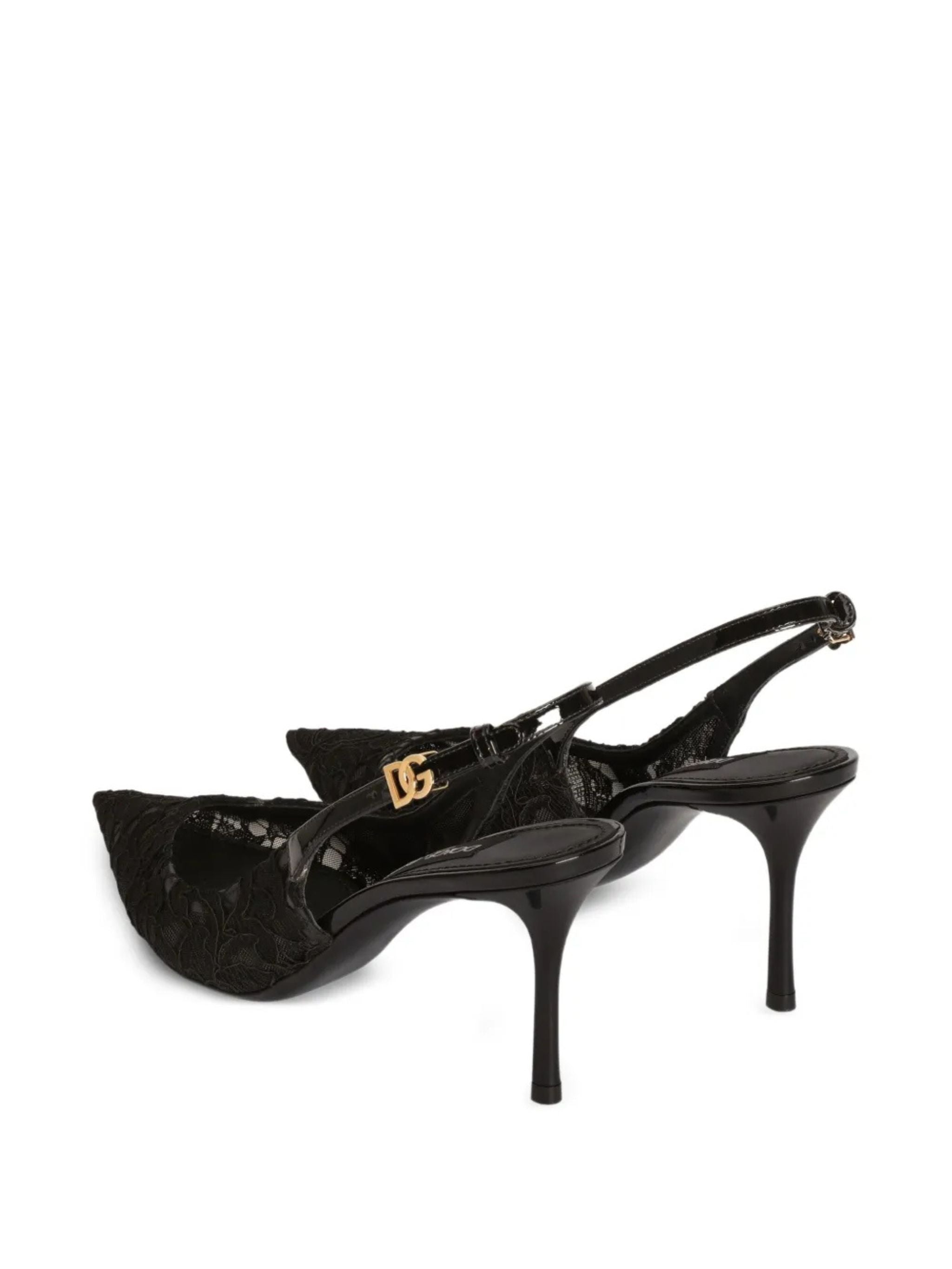 Slingback in pizzo