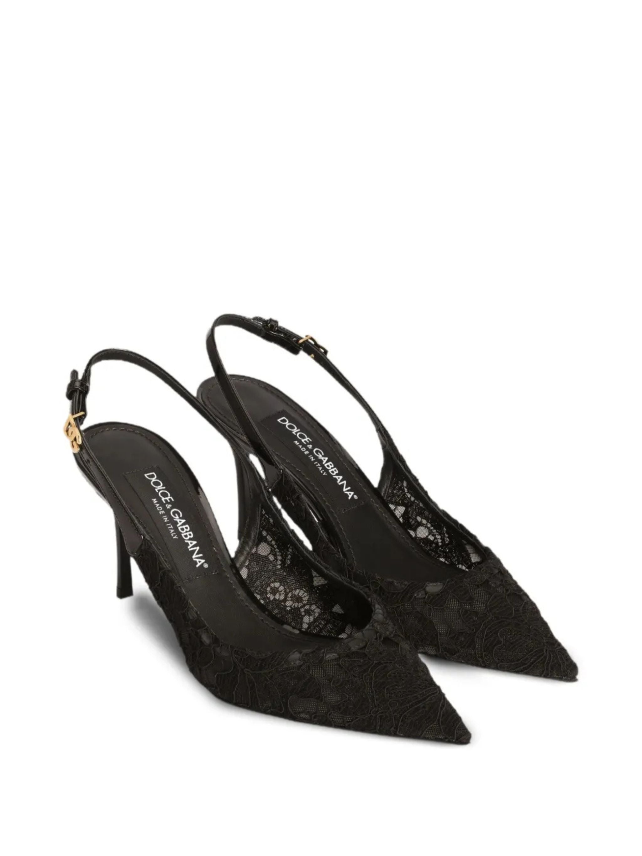 Slingback in pizzo