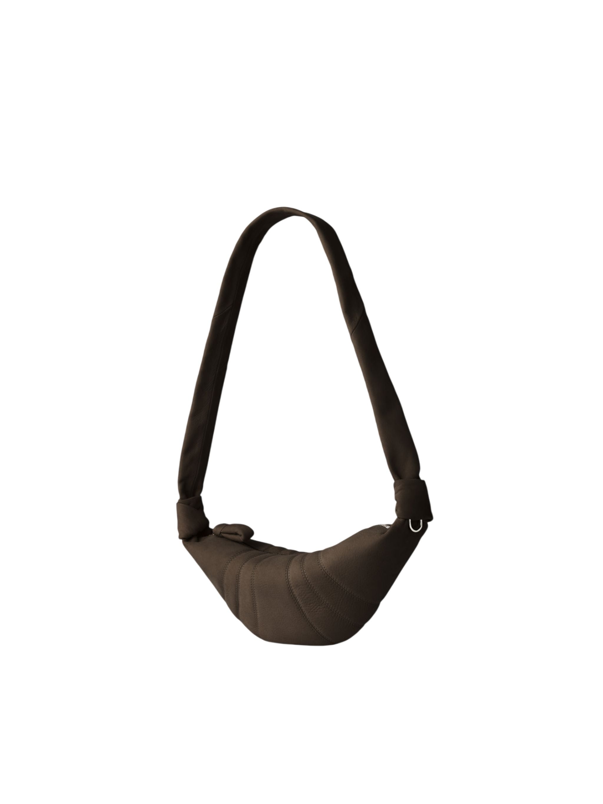 SMALL CROISSANT BAG IN ALPACA NUBUCK