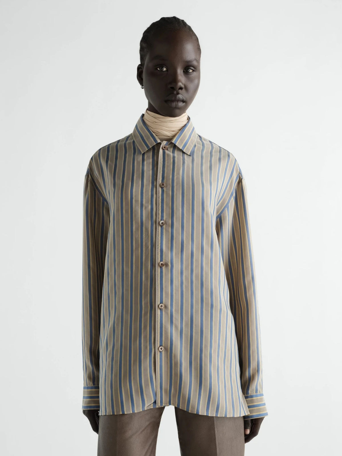Camicia Lemaire con colletto convertibile