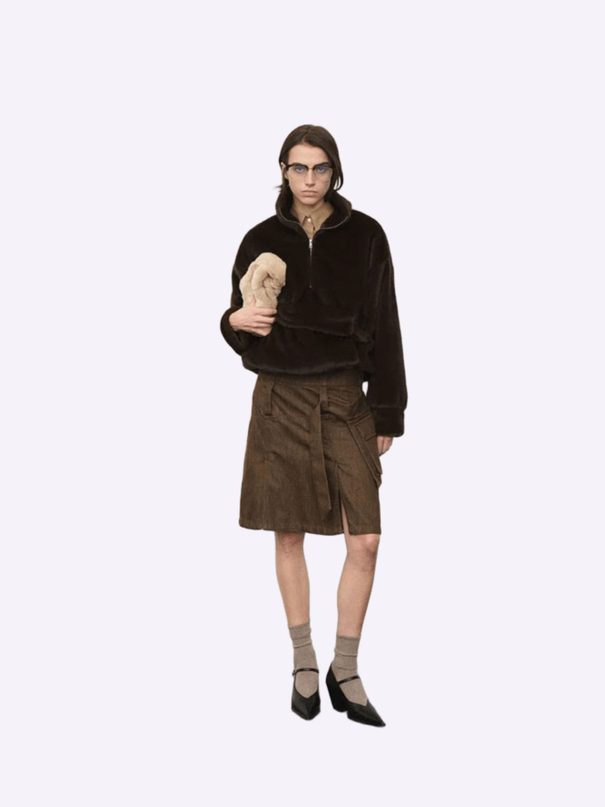 FAUX-FUR ANORAK