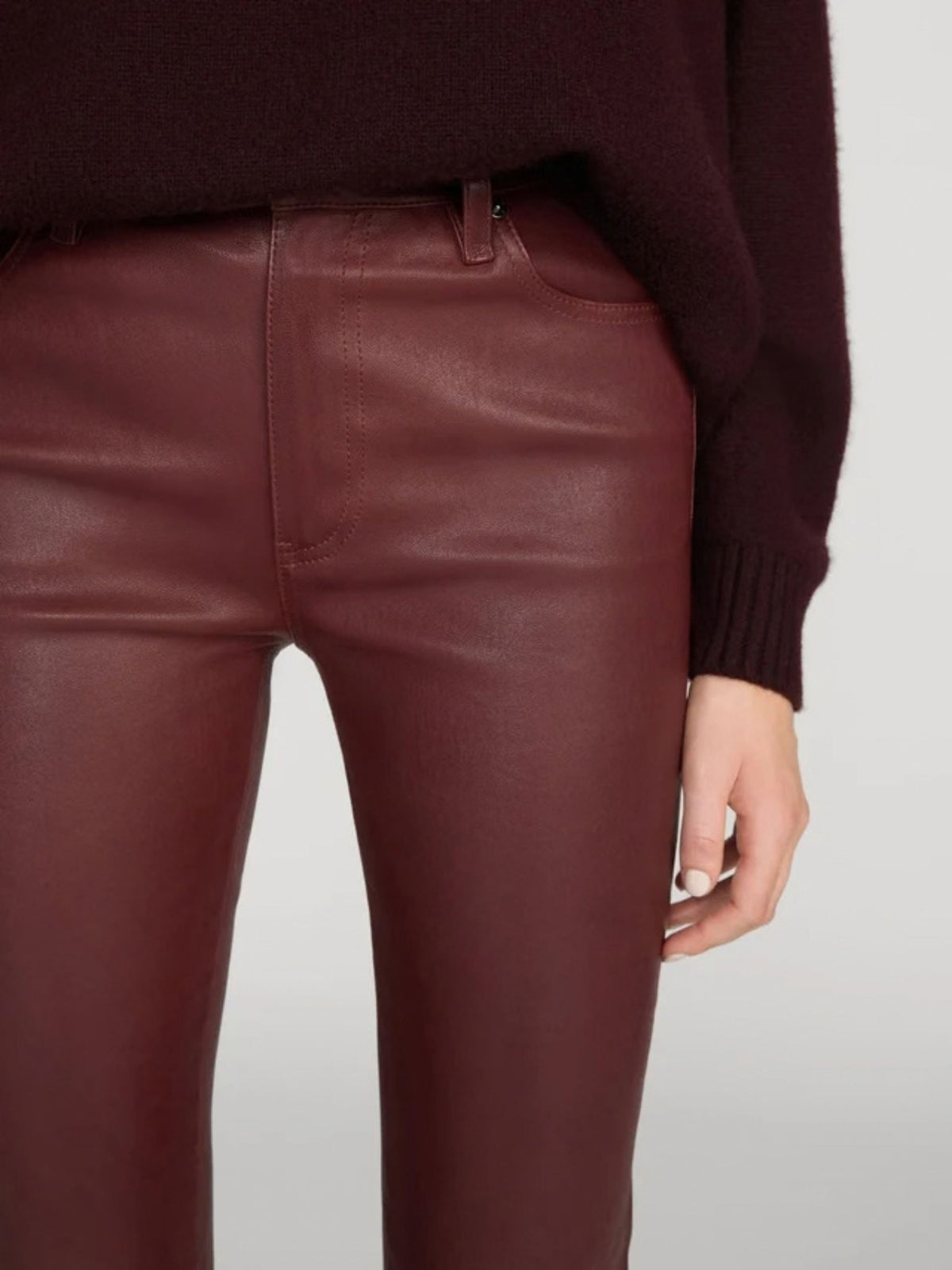 Frame trousers the leather reboot