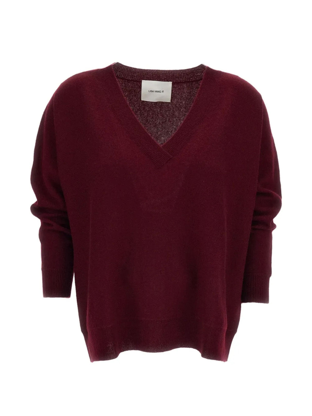 Maglione in cashmere con scollo a V