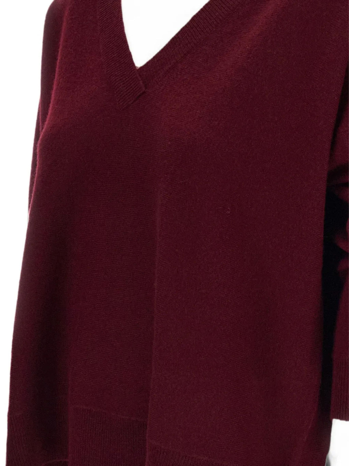 Maglione in cashmere con scollo a V