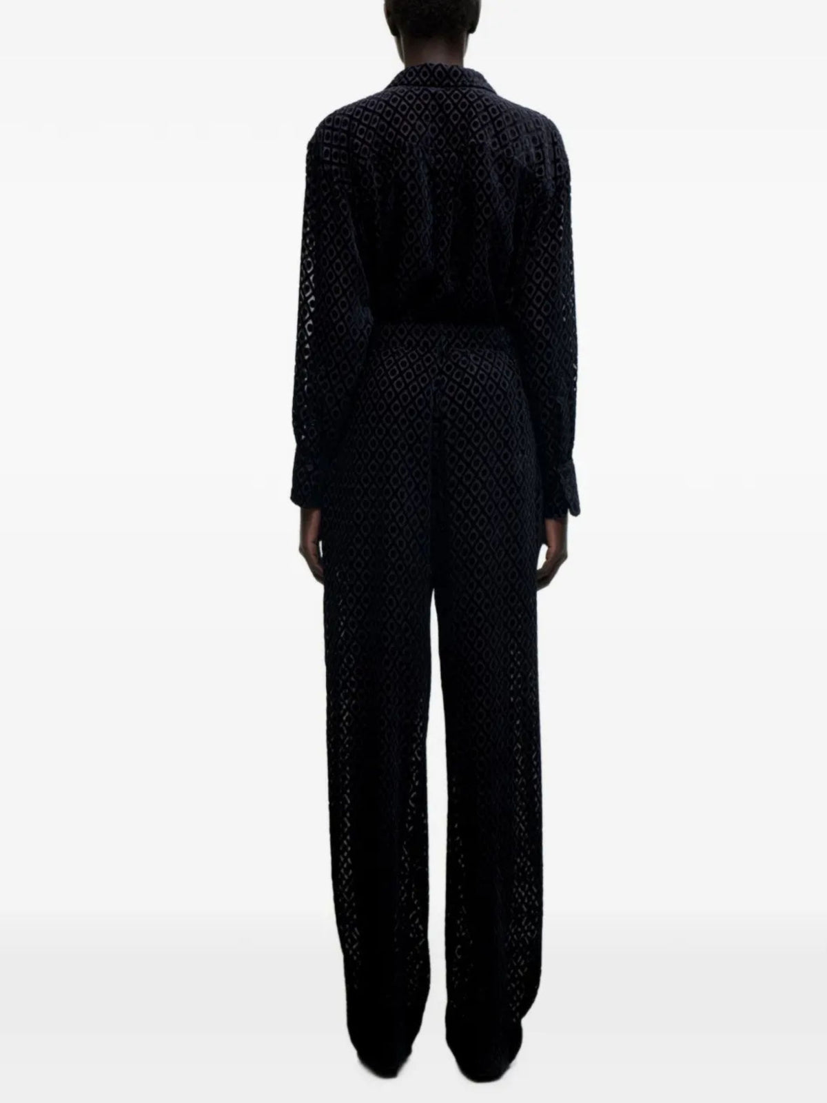 Camica Remi in devoré nero