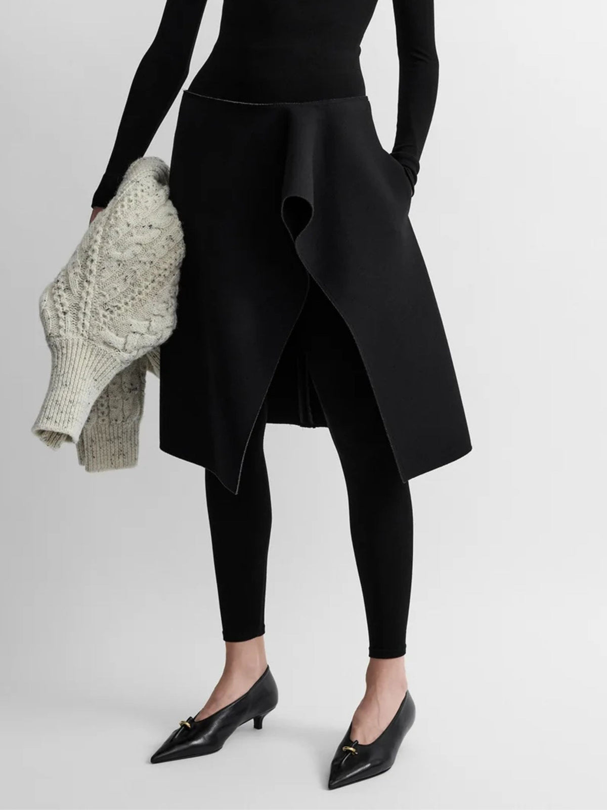 SLIT SCUBA SKIRT