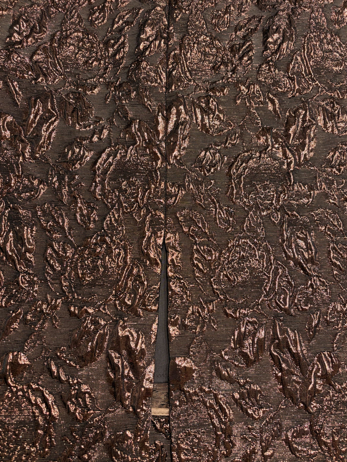 Lunatica Brown Brocade Pencil Skirt