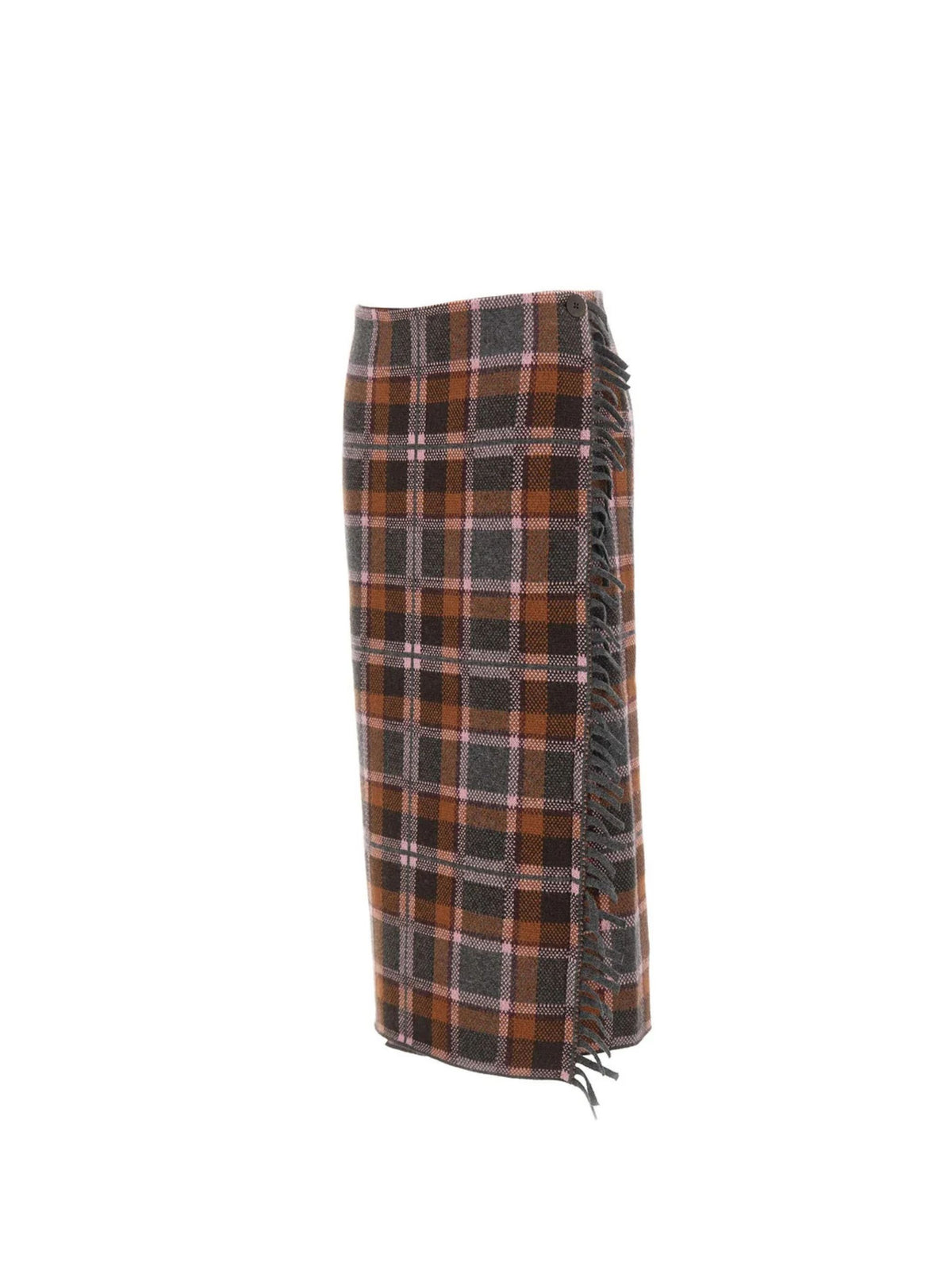 TARTAN WRAP SKIRT