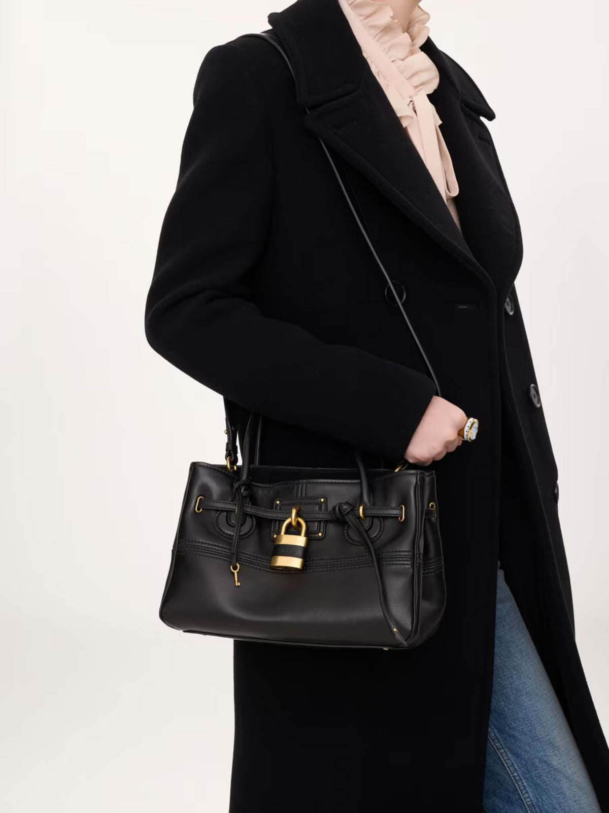 Borsa Paddington piccola top handle in pelle morbida