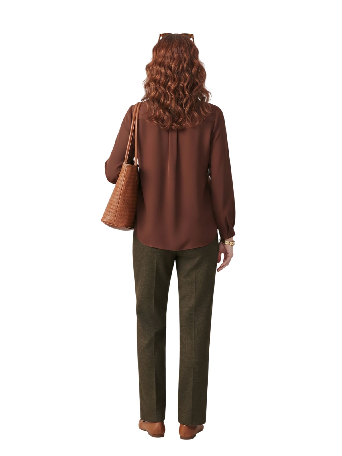Camicia Laura Urbinati in raso con collo arrotondato