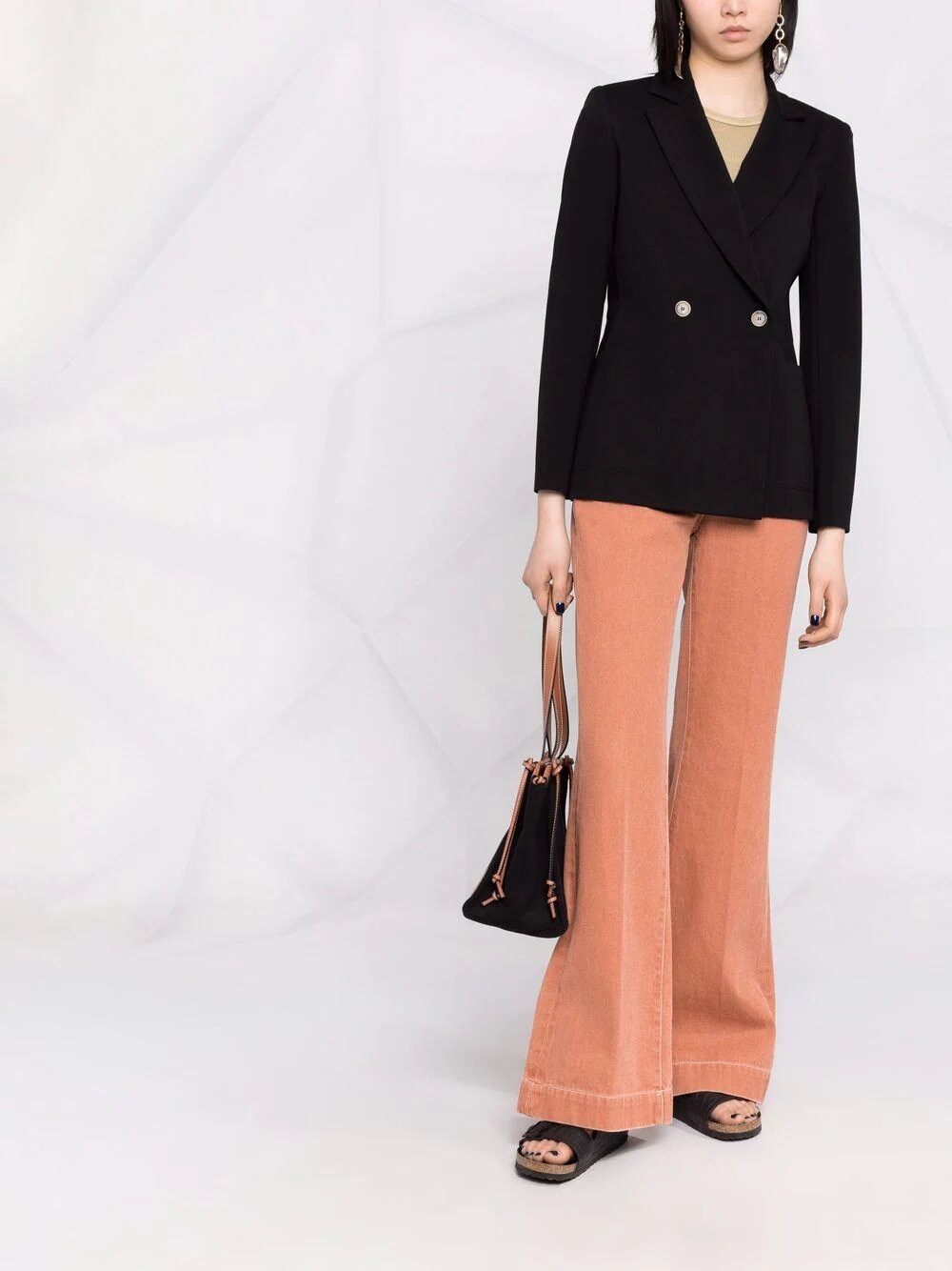 Blazer con spalline
