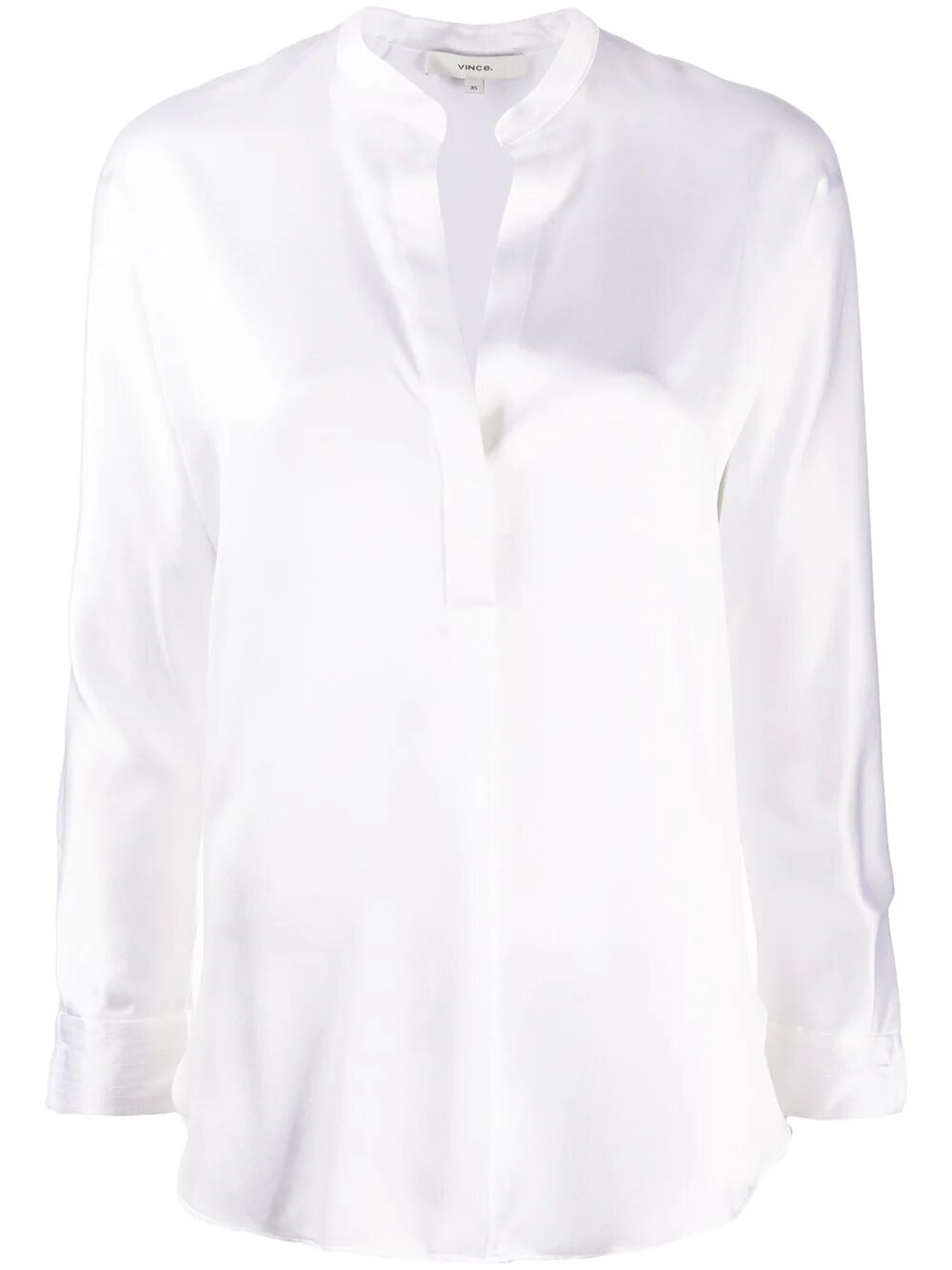 Band collar blouse