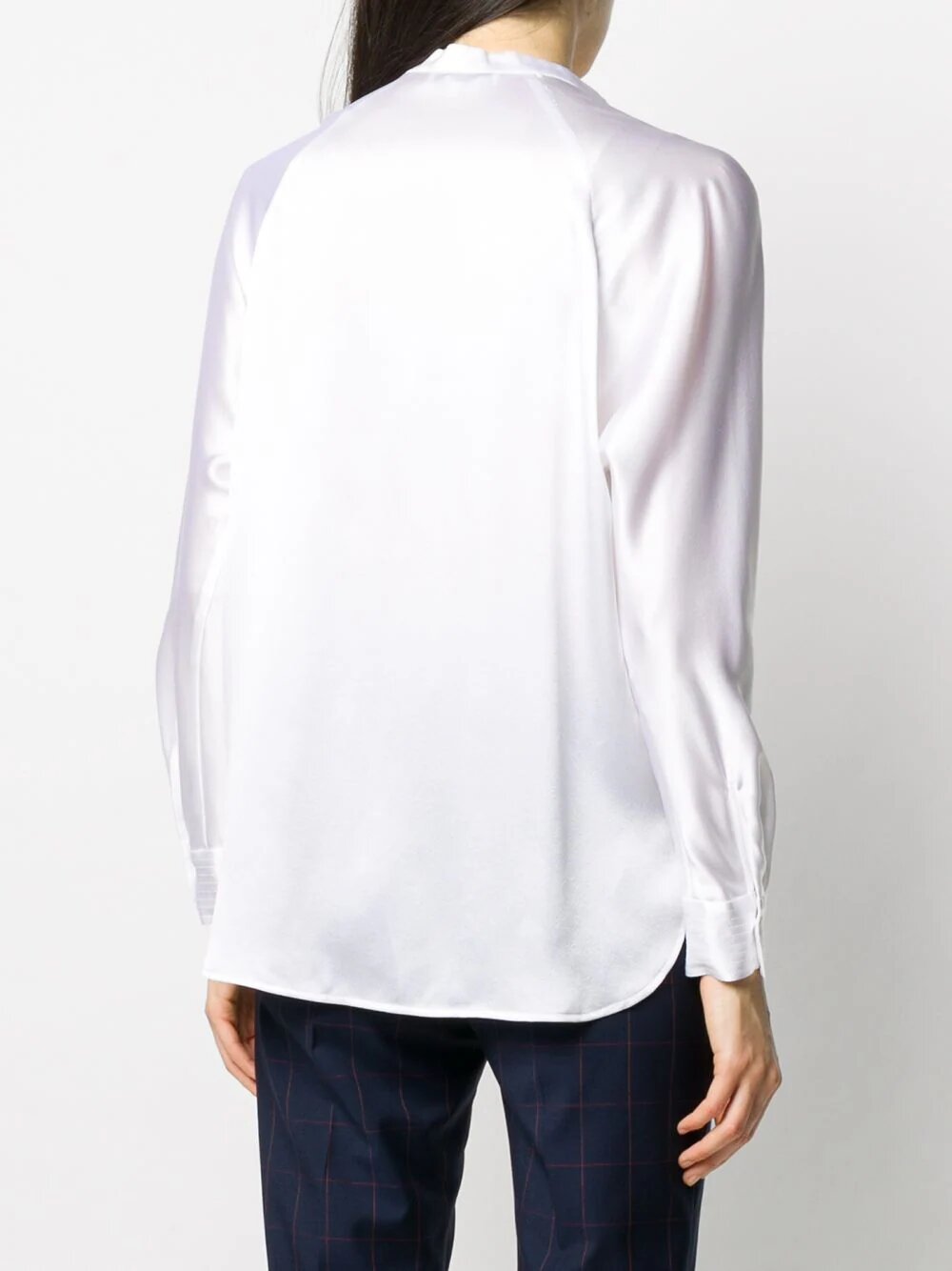 Band collar blouse