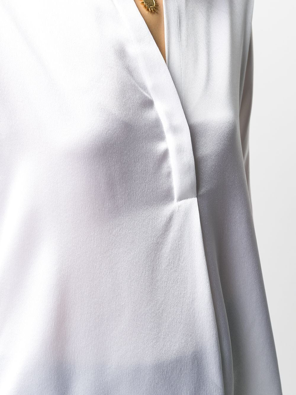 Band collar blouse